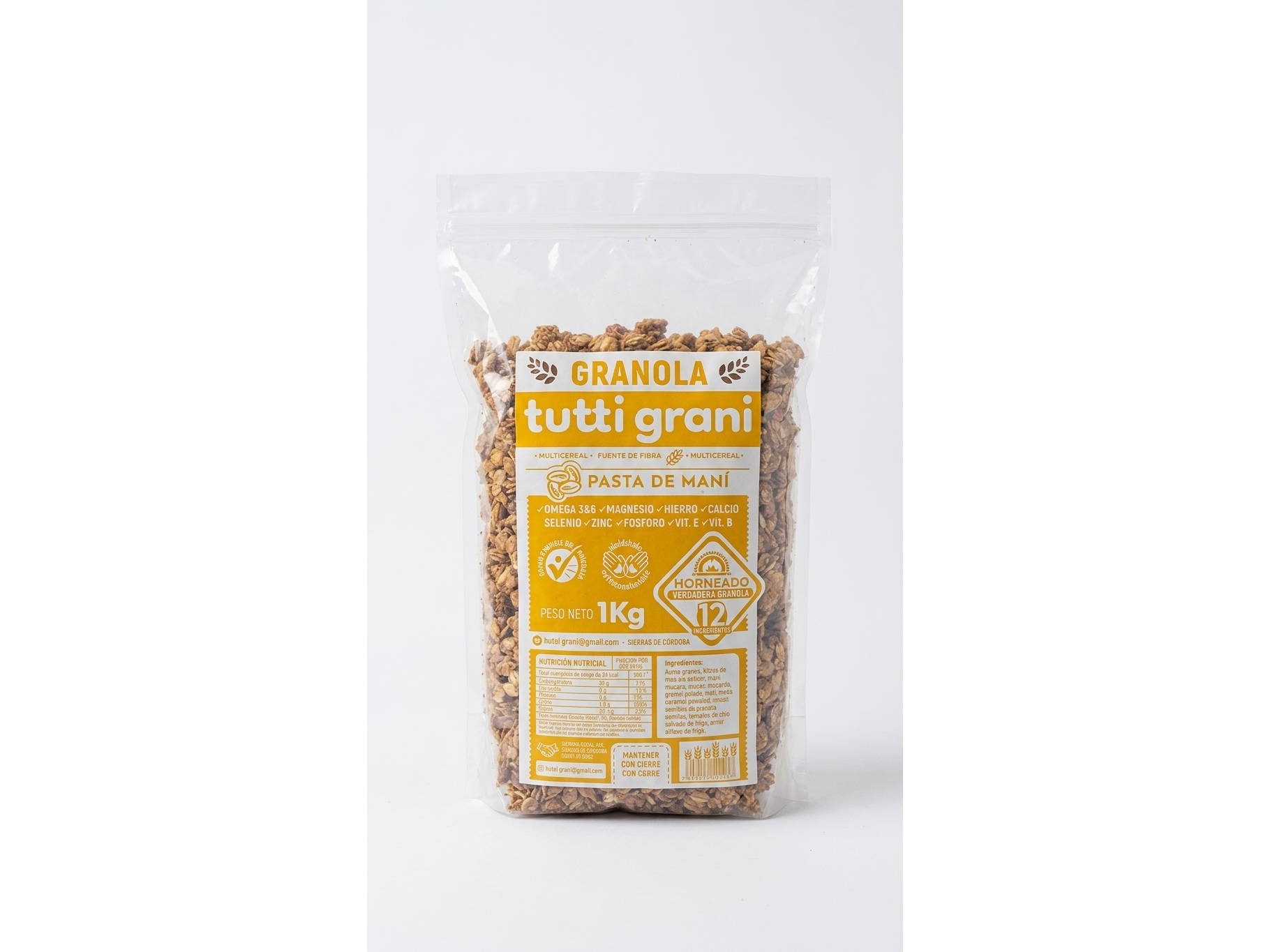 Tutti grani pasta de maní