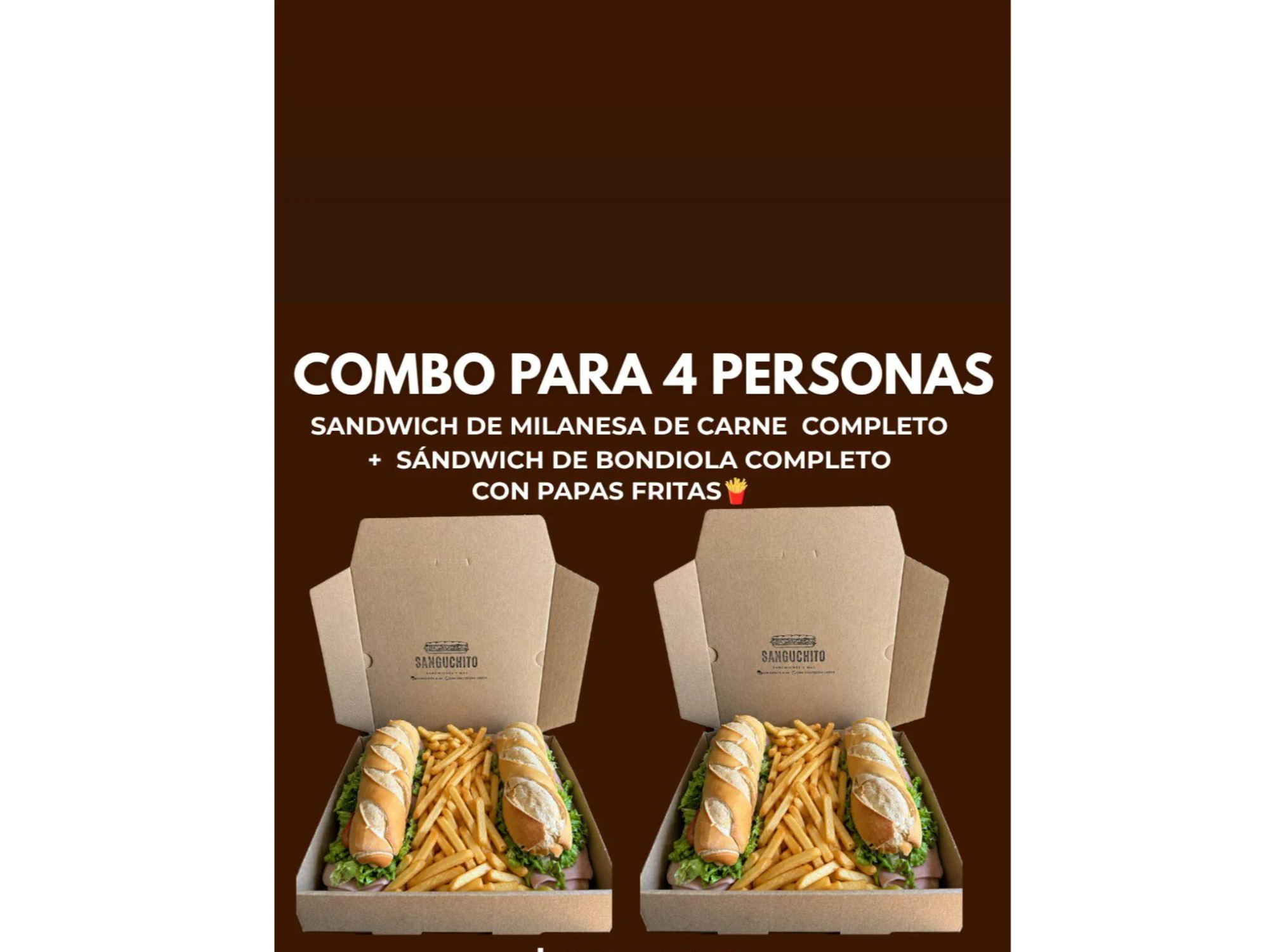 SÁNDWICHES PARA 4 PERSONAS