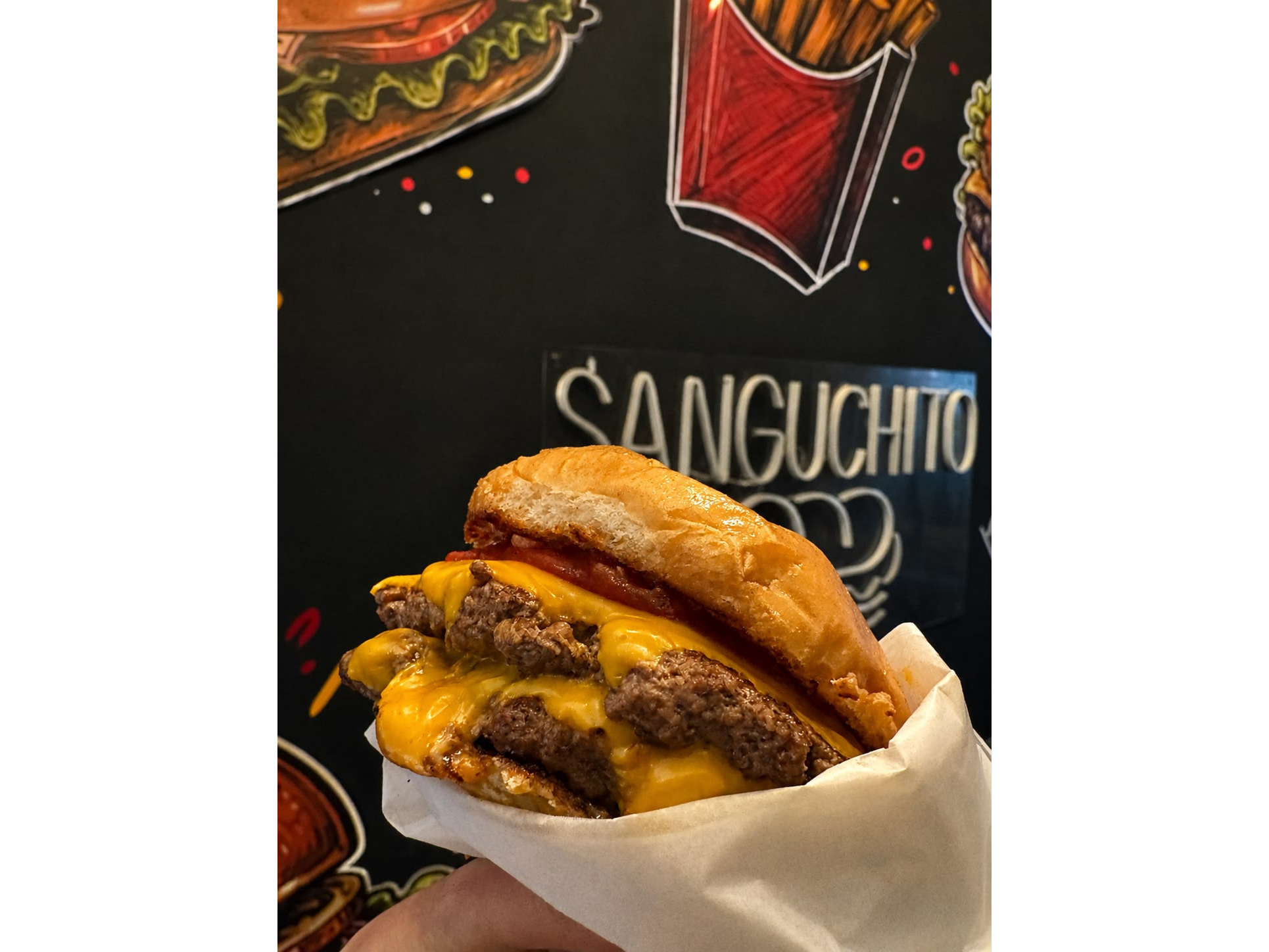 BURGER CHEESE + FRITAS