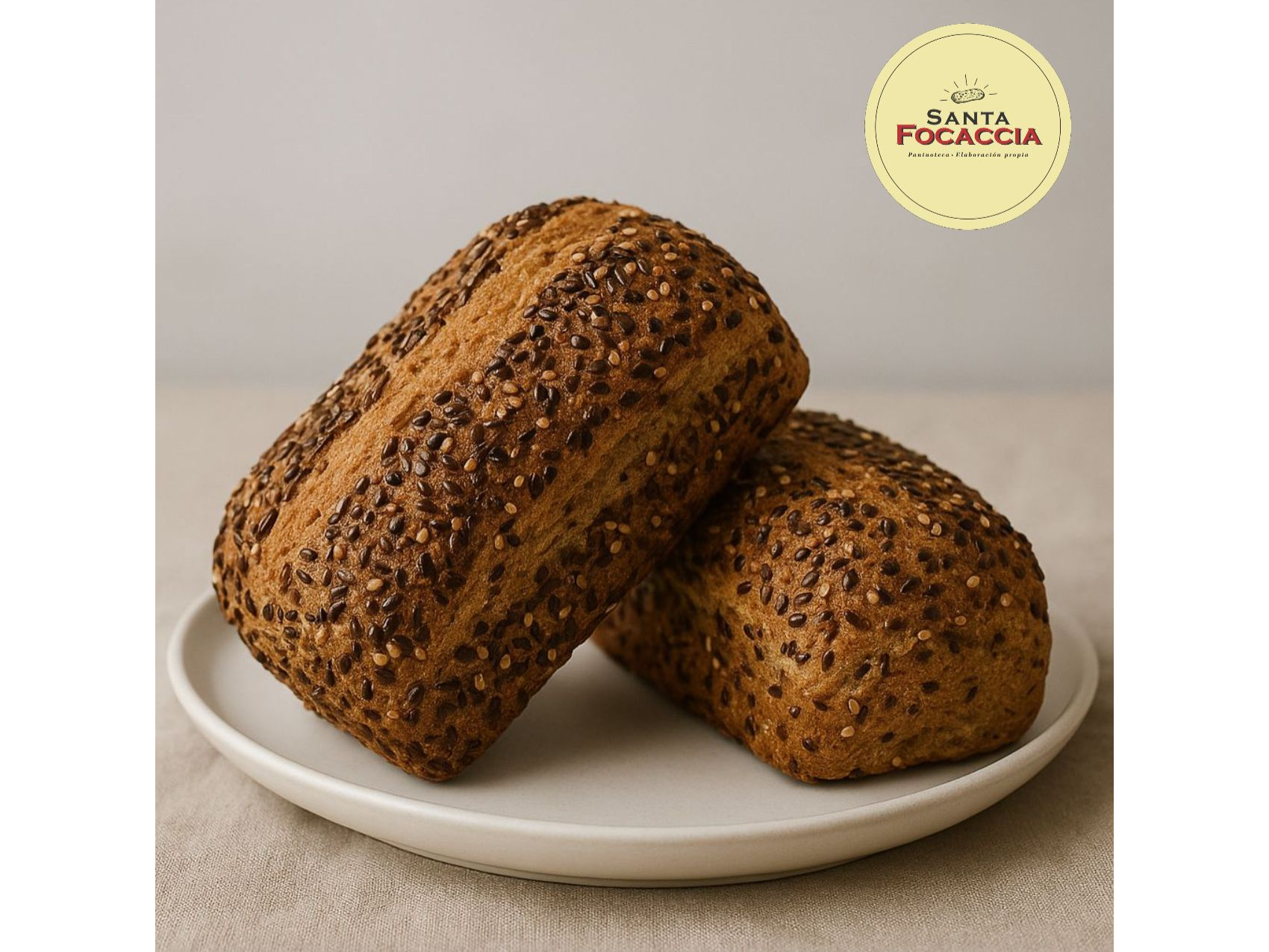 Pan de molde integral con semillas