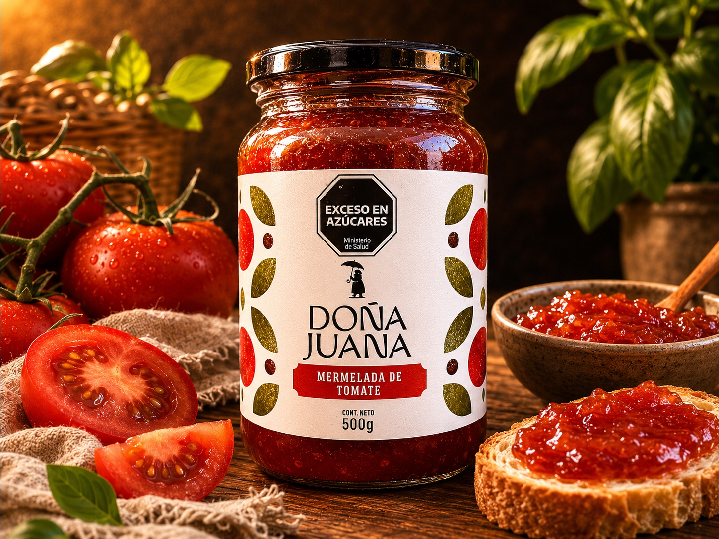 Mermelada Artesanal de Tomate por 500g (Doña Juana)