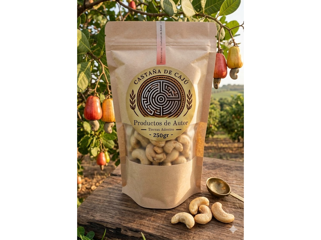 Castañas de Cajú sin Tostar por 250gr.