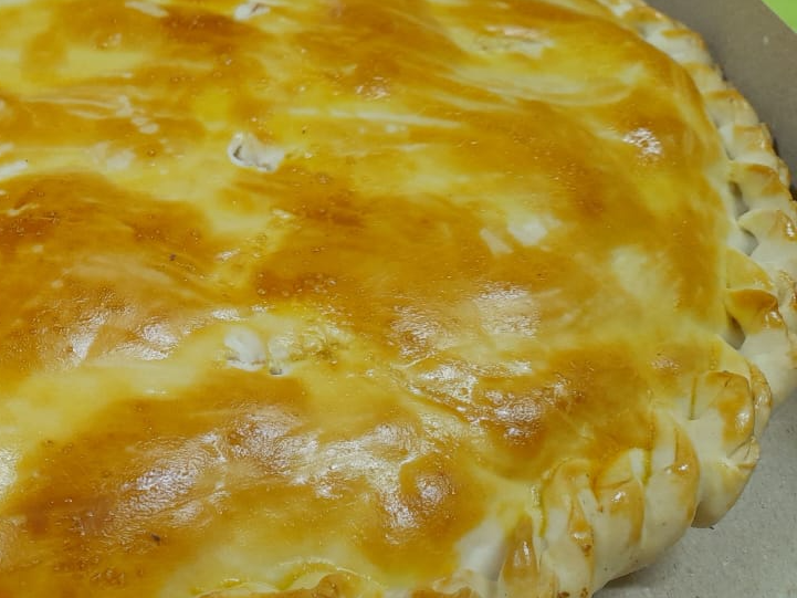 Media tarta de pollo