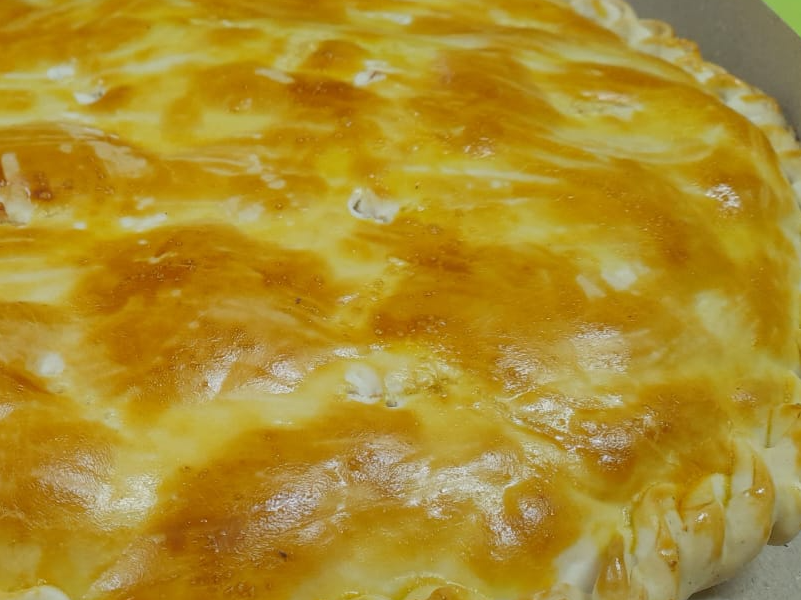 Media tarta de jamon y queso