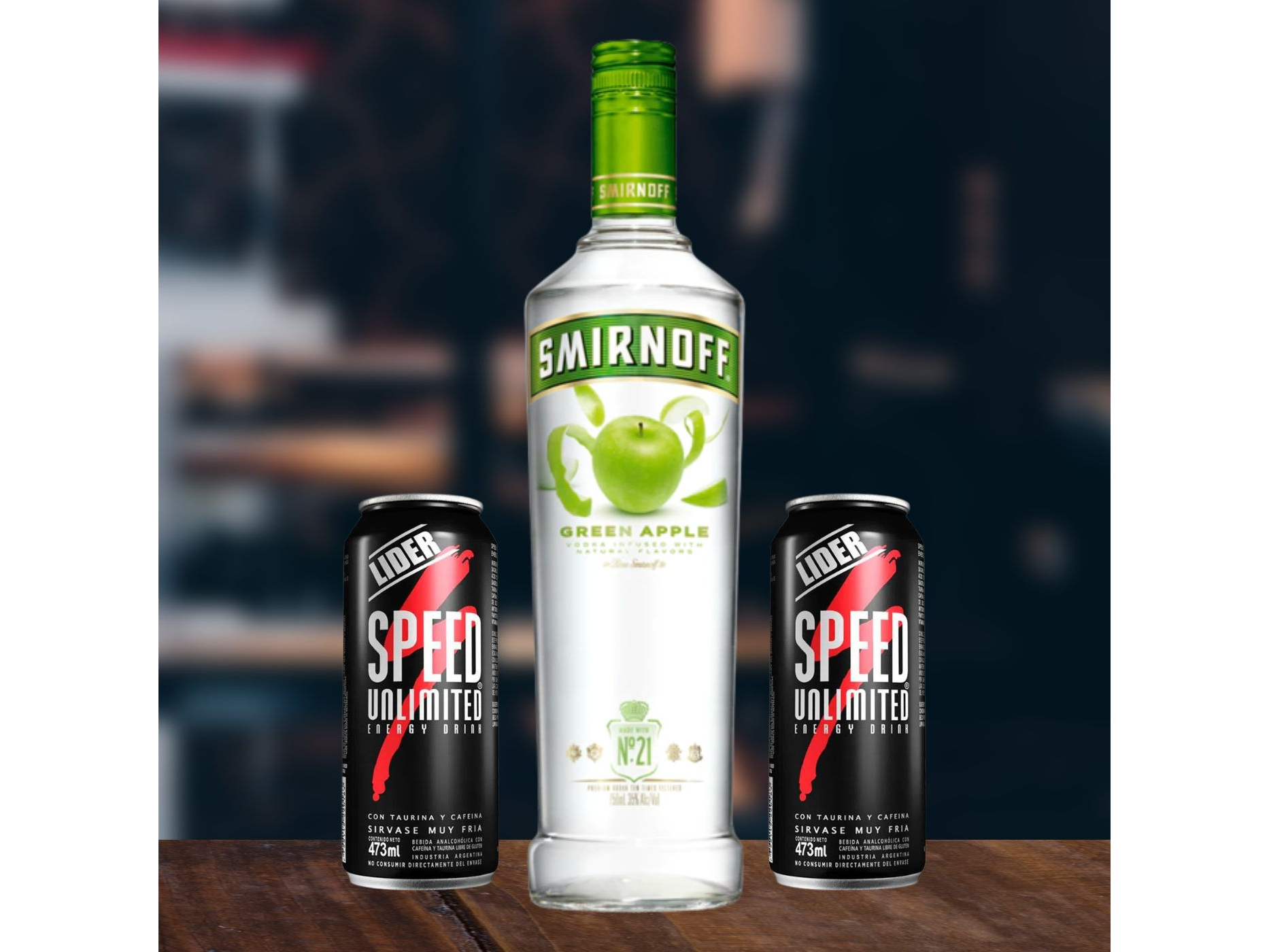 COMBO (SMIRNOFF SABORIZADO + 2 SPEED XL)