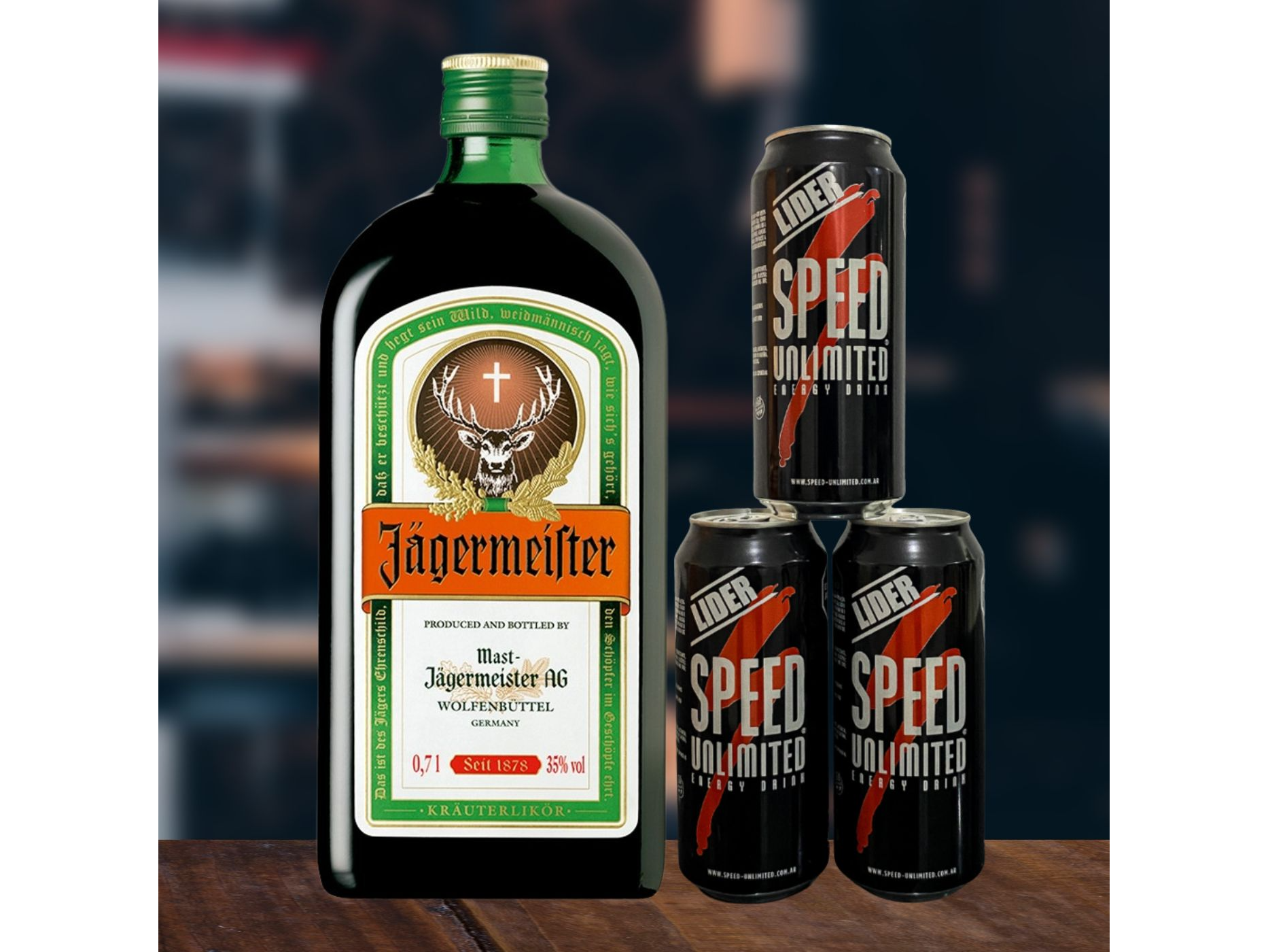 COMBO (JÄGERMEISTER 750ml + 3 SPEED XL)