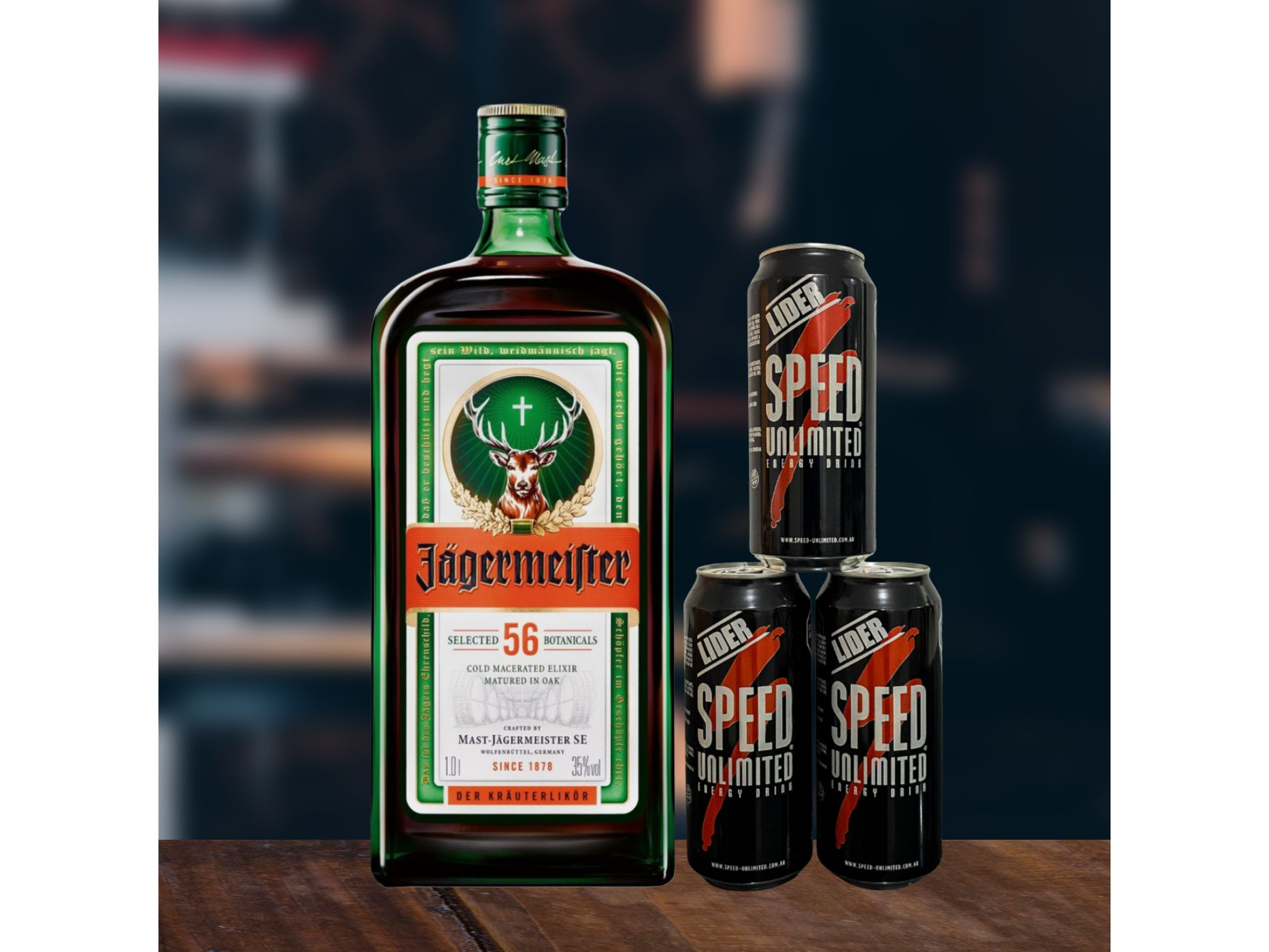 COMBO (JÄGERMEISTER 750ml + 3 SPEED XL)