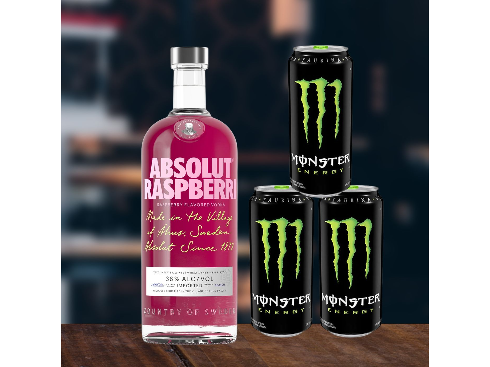COMBO (ABSOLUT SABORIZADO + 3 MONSTER)