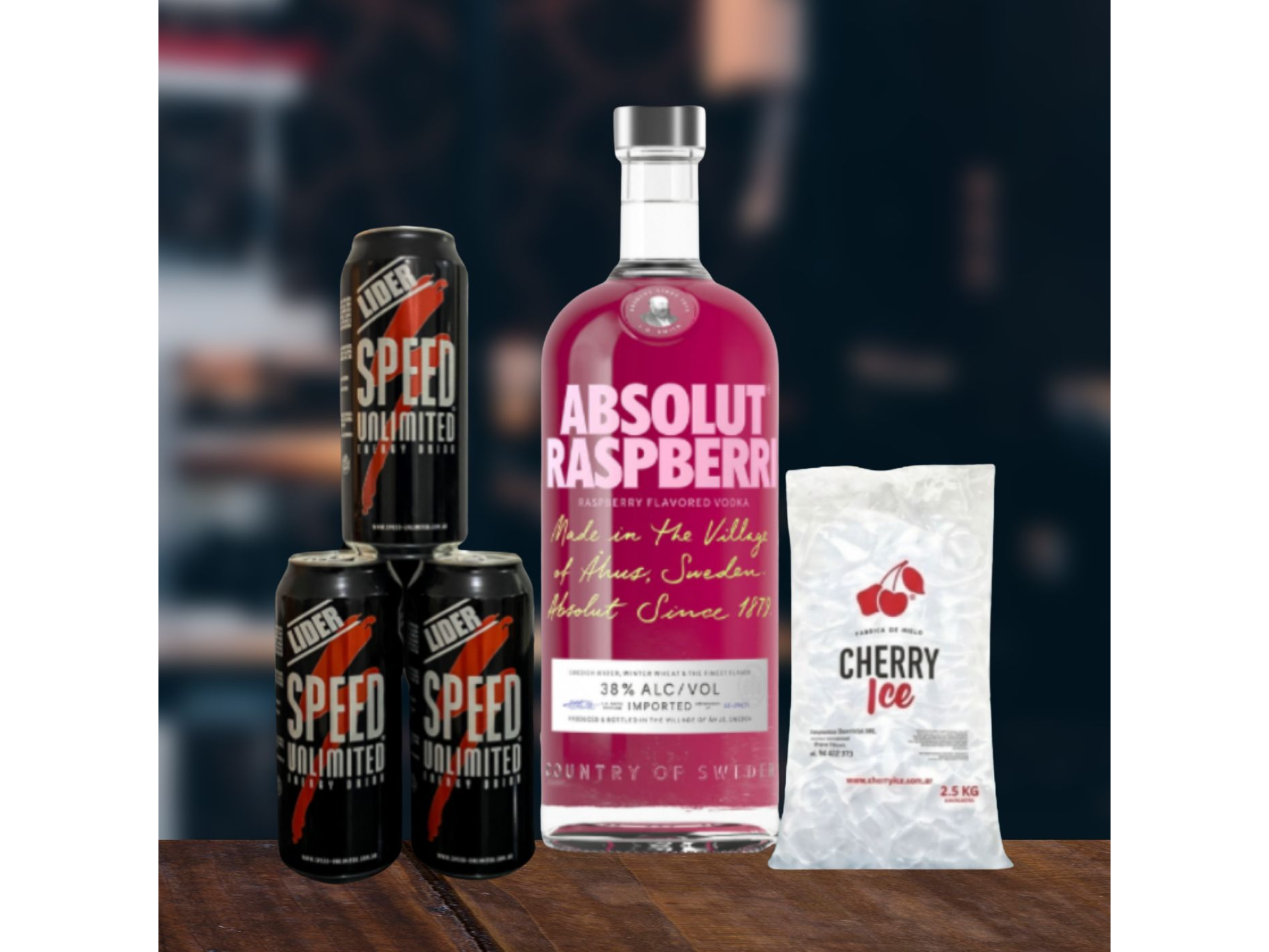 COMBO (ABSOLUT SABOR + 3 SPEED XL + BOLSA DE HIELO)