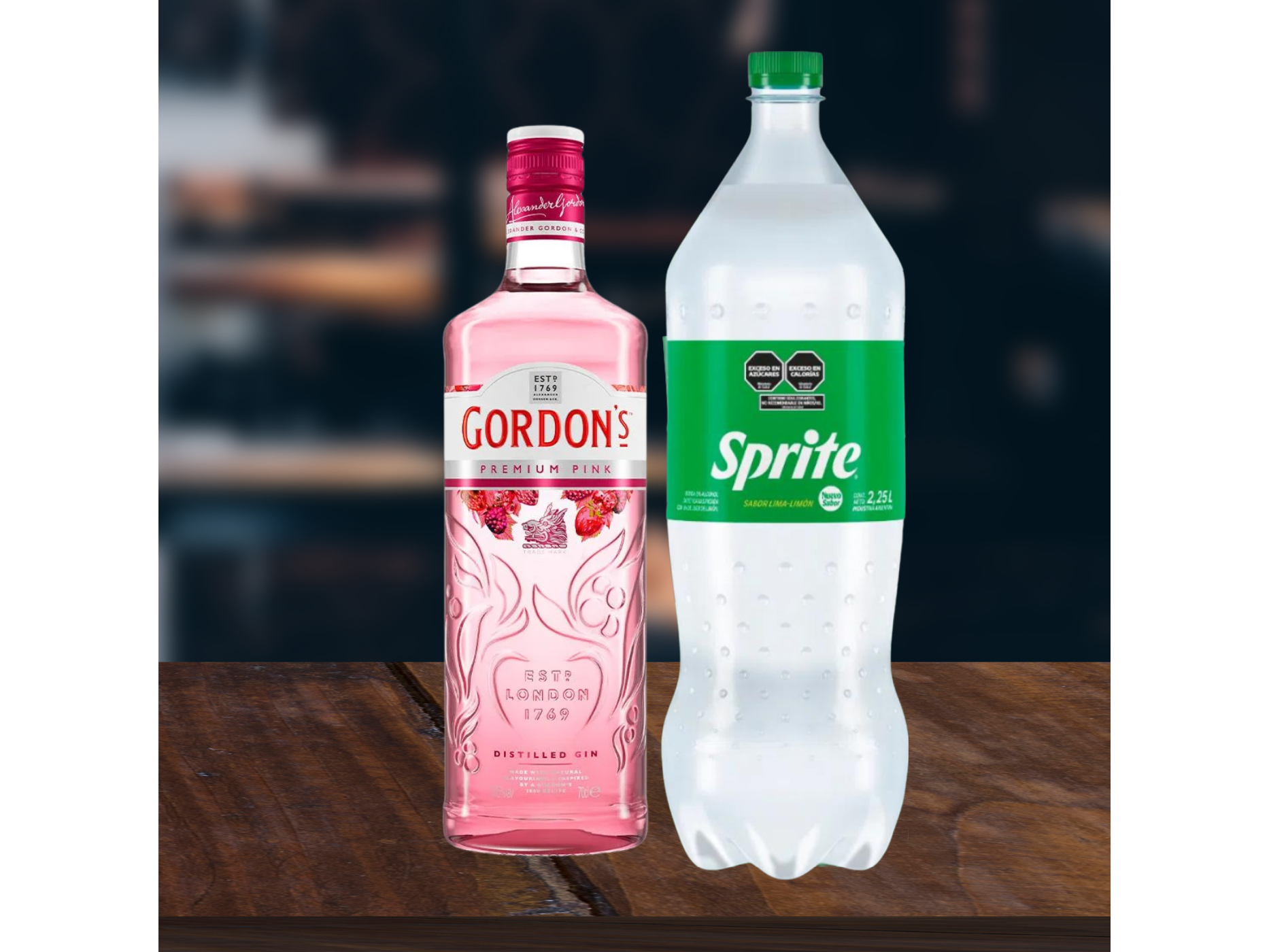 COMBO (GORDON´S SABOR + SPRITE 2.25) de Bebidastoyo