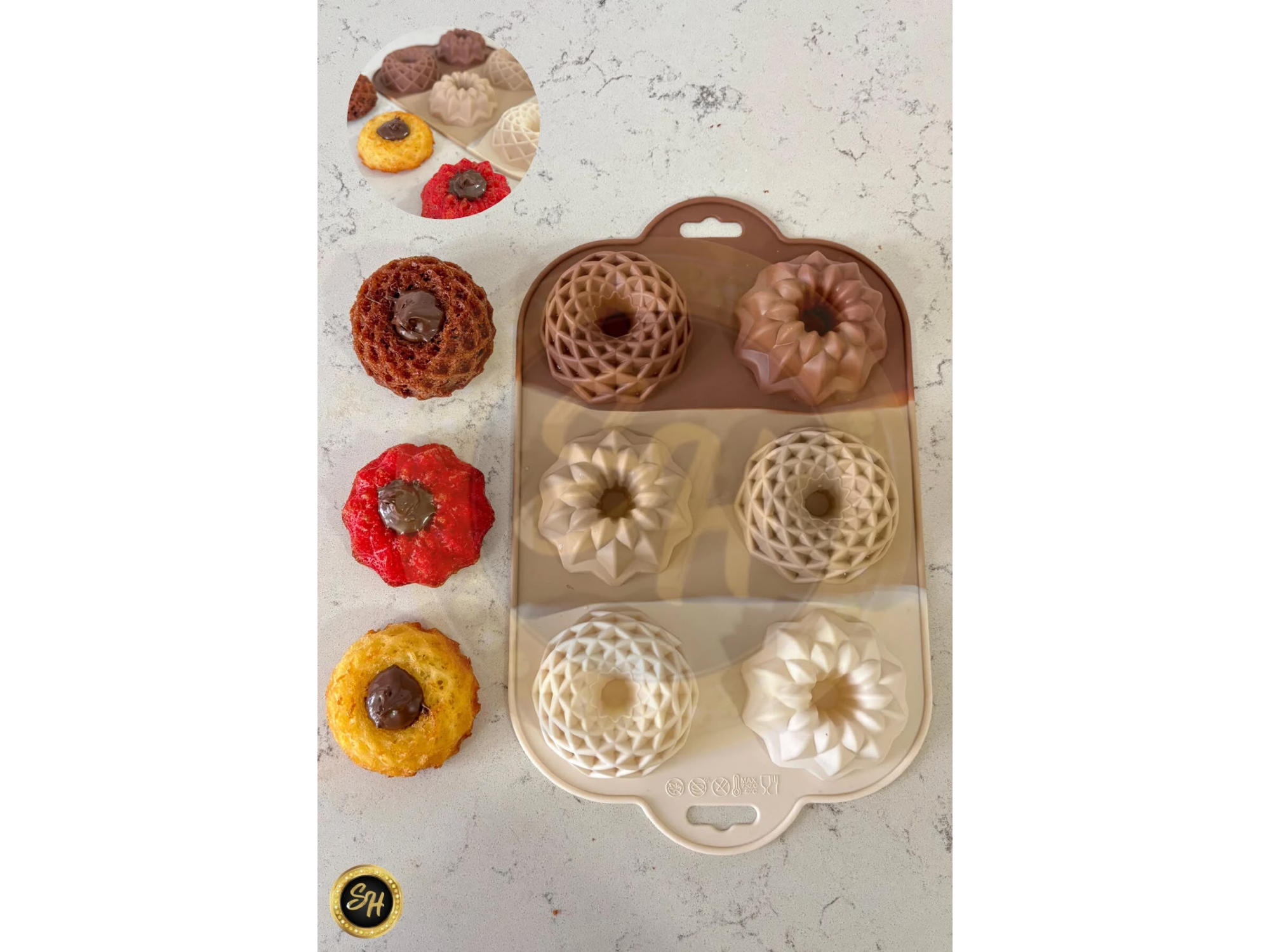 Molde Savarin Mediano x6