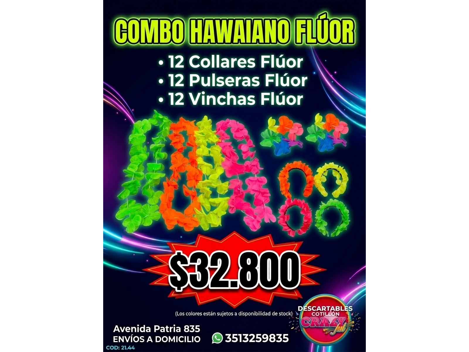 Combo Hawaiano Flúor