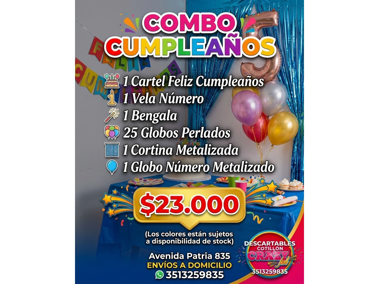 Combo Cumpleaños 1