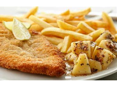 "DE POLLO" CON GUARNICION