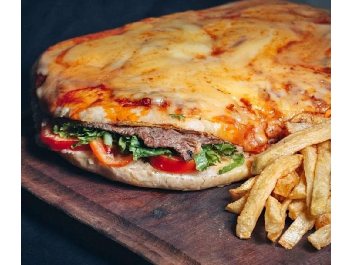 PIZZA LOMO GRANDE COMPLETO (P/ 4 A 6 PERSONAS)