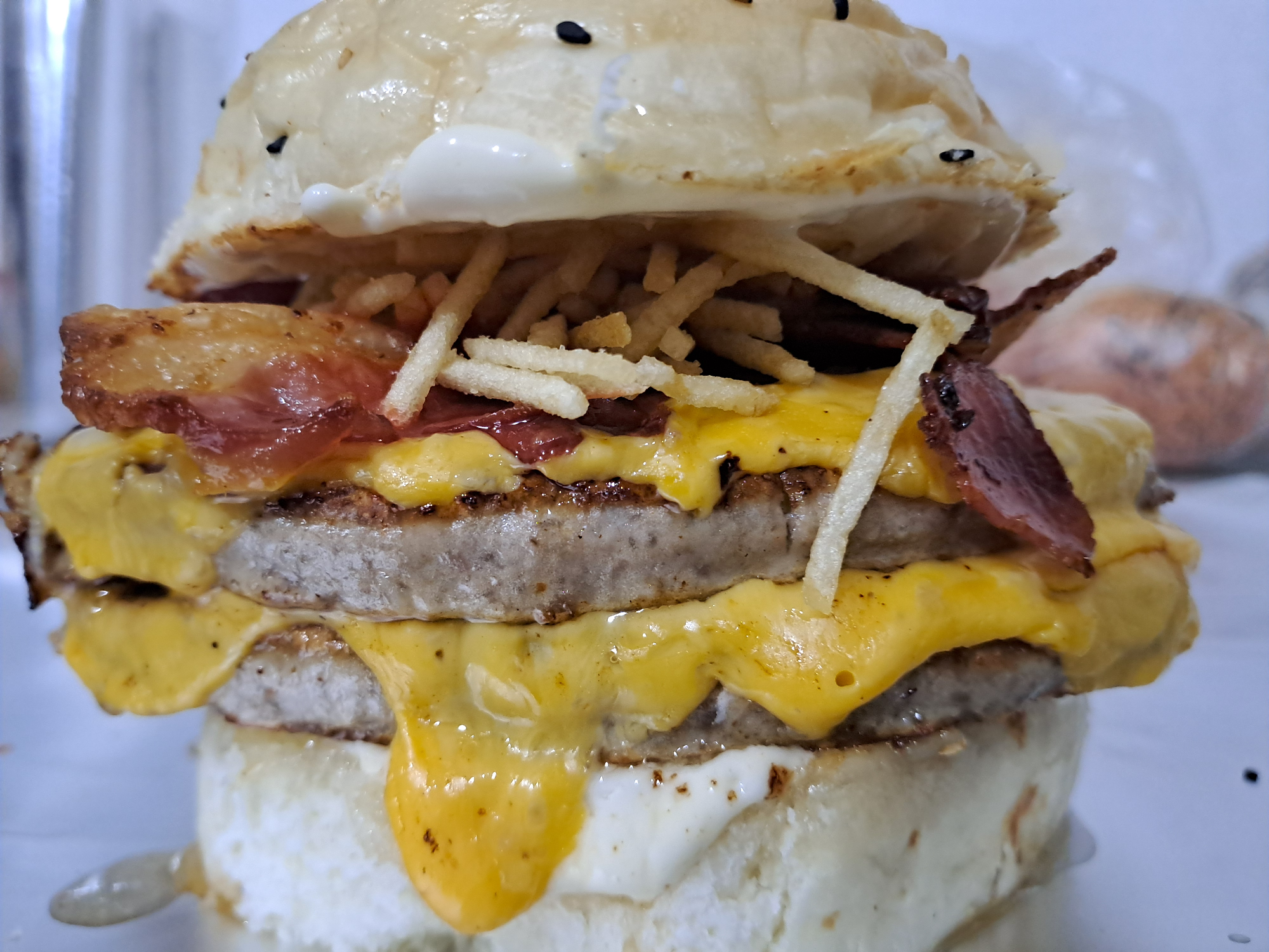 Americana XL doble con huevo