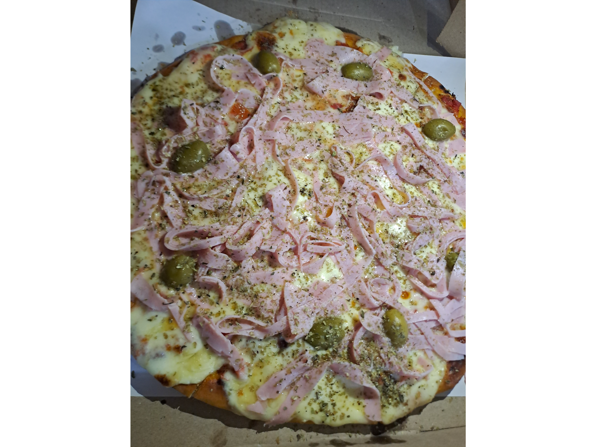 1/2 Muzza con jamón