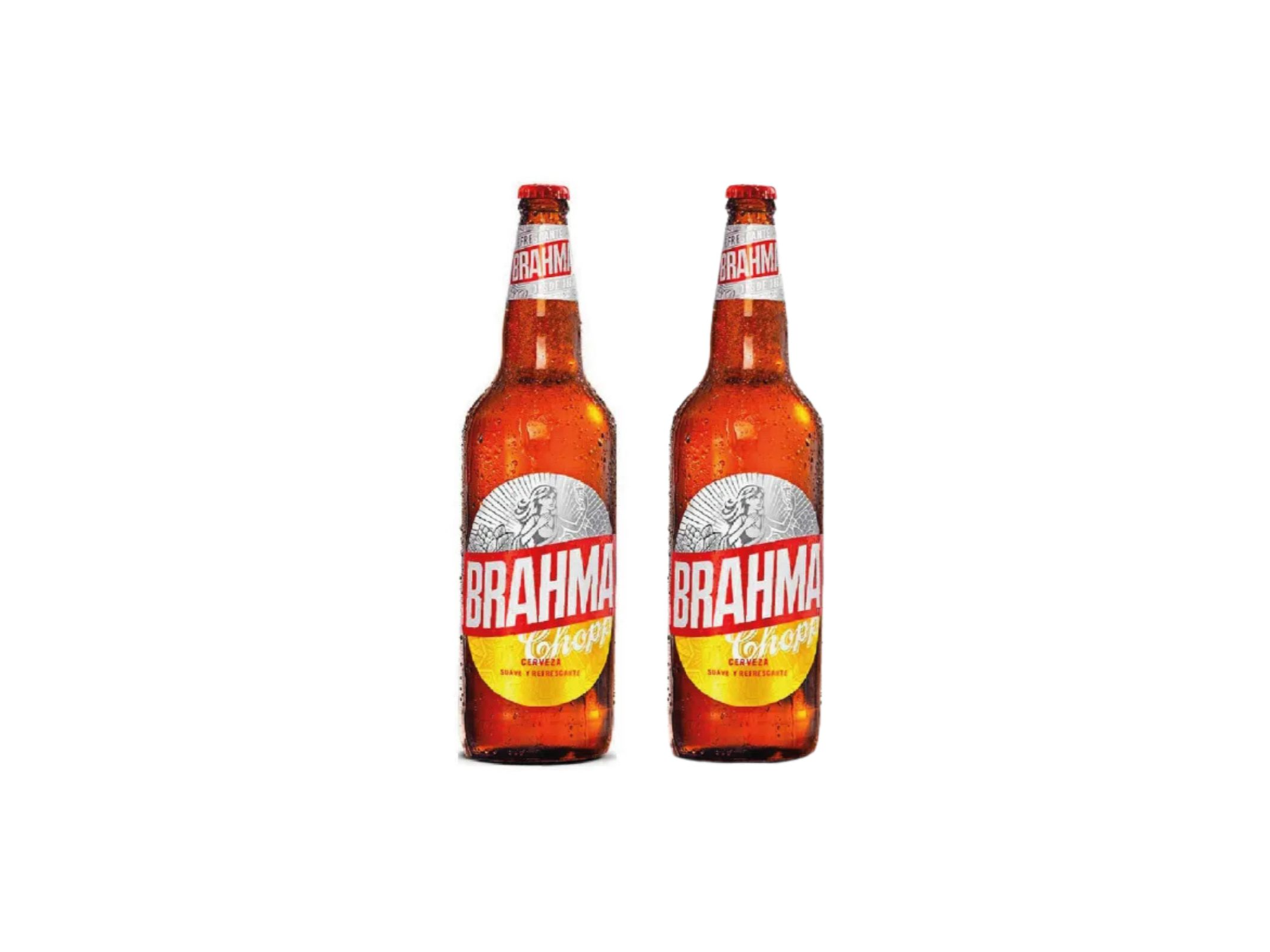 2 cervezas Brahma 1 L