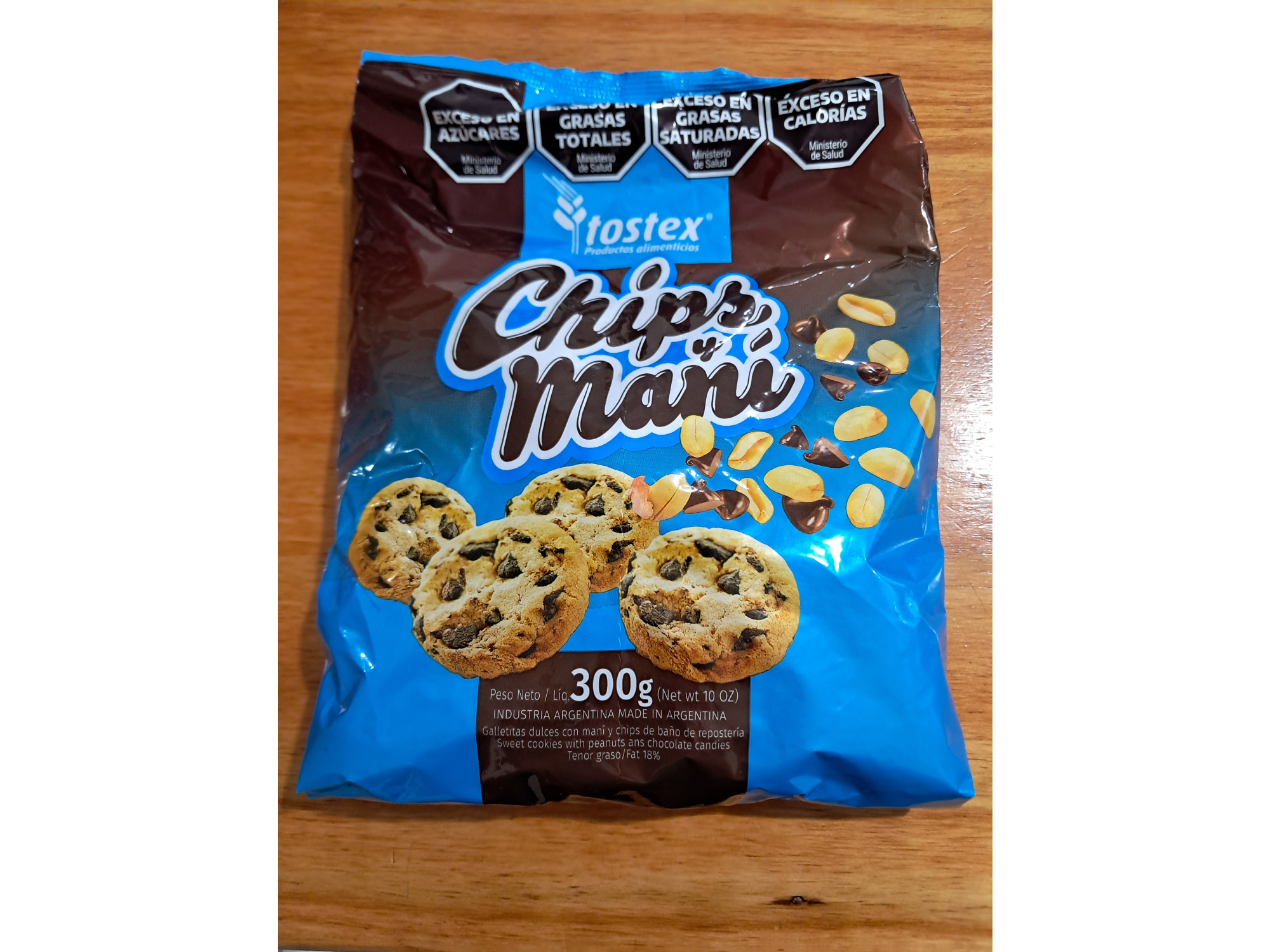 Galletita con chips Tostex