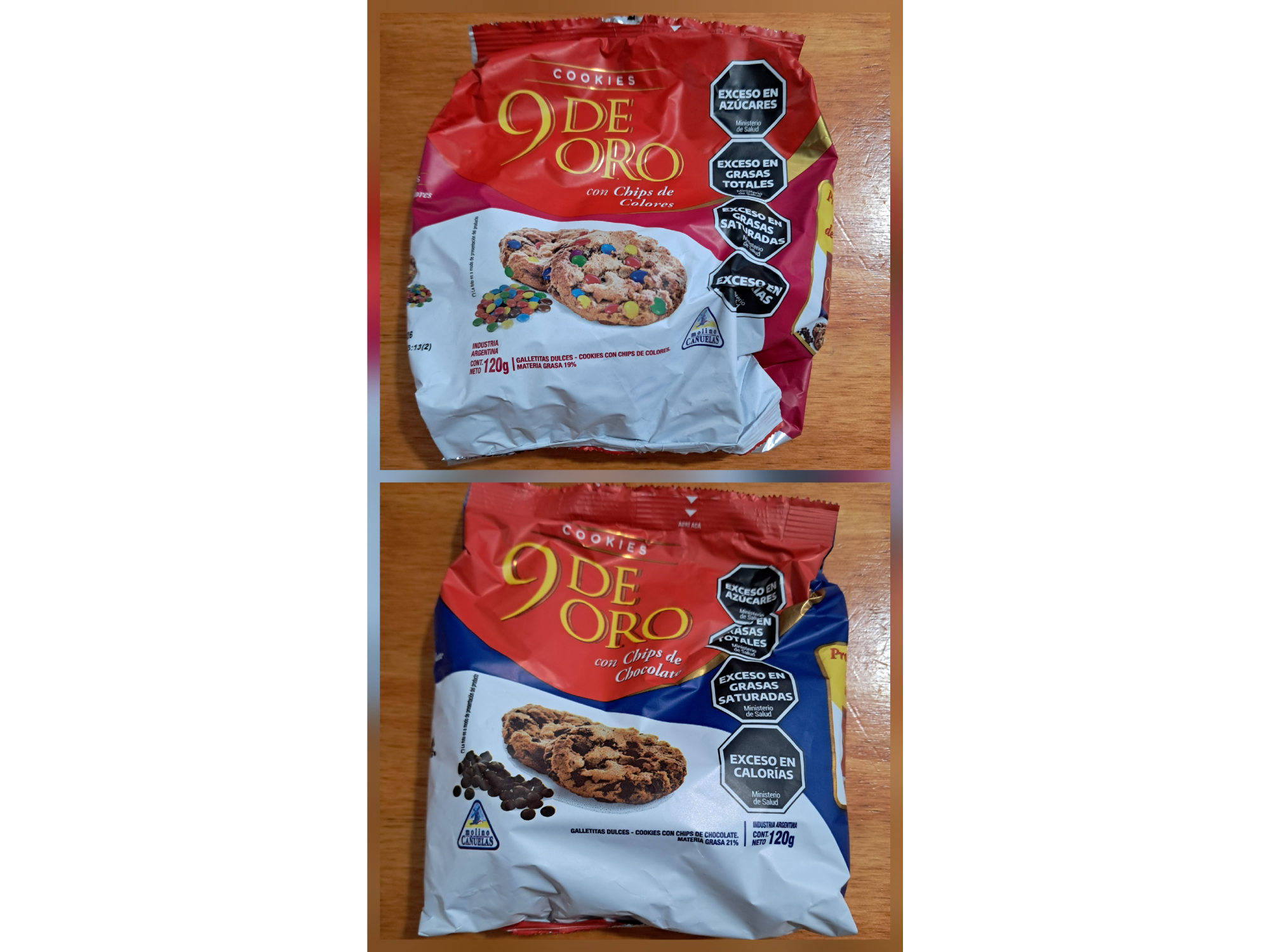 Galletitas 9 de Oro Chips 120 gm