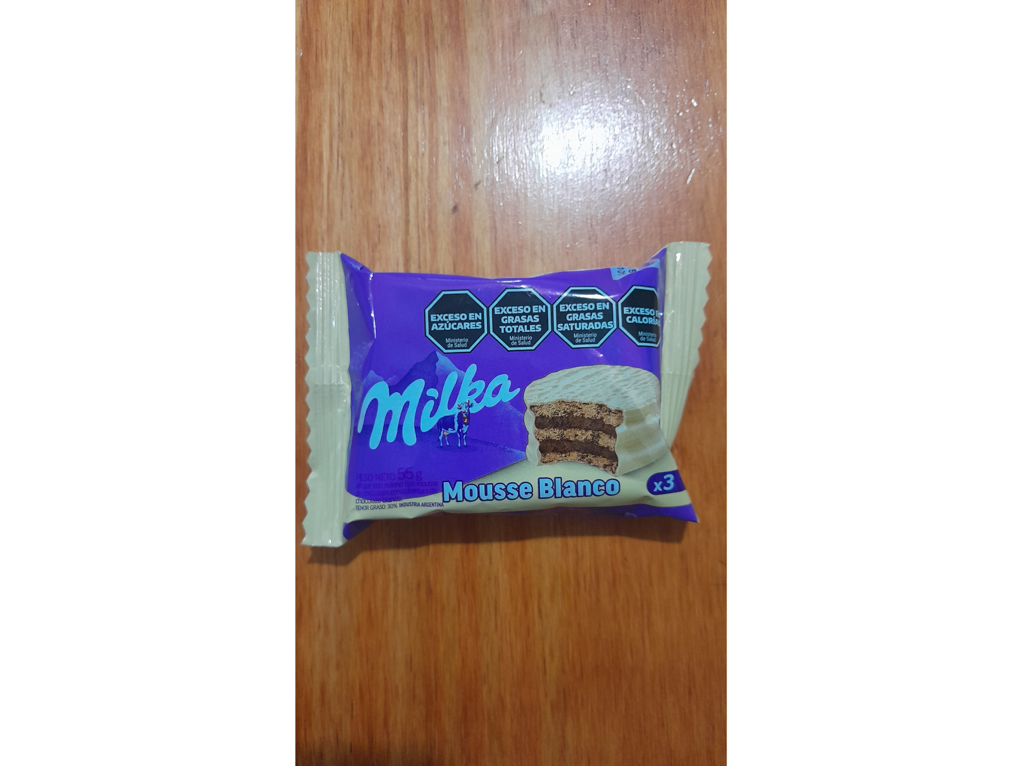 Alfajor Milka Mousse Blanco 55g