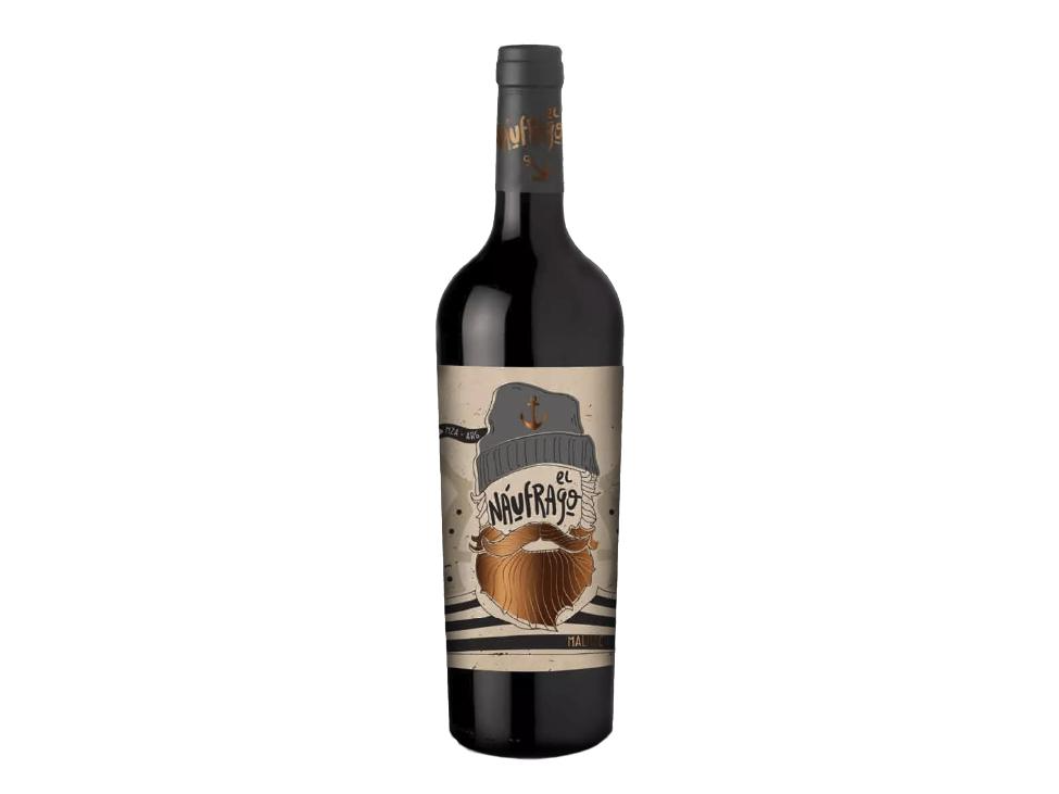 Vino El Naufrago malvec 750 ml