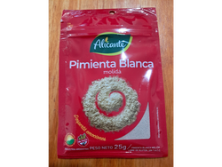Pimienta blanca alicante 25gm
