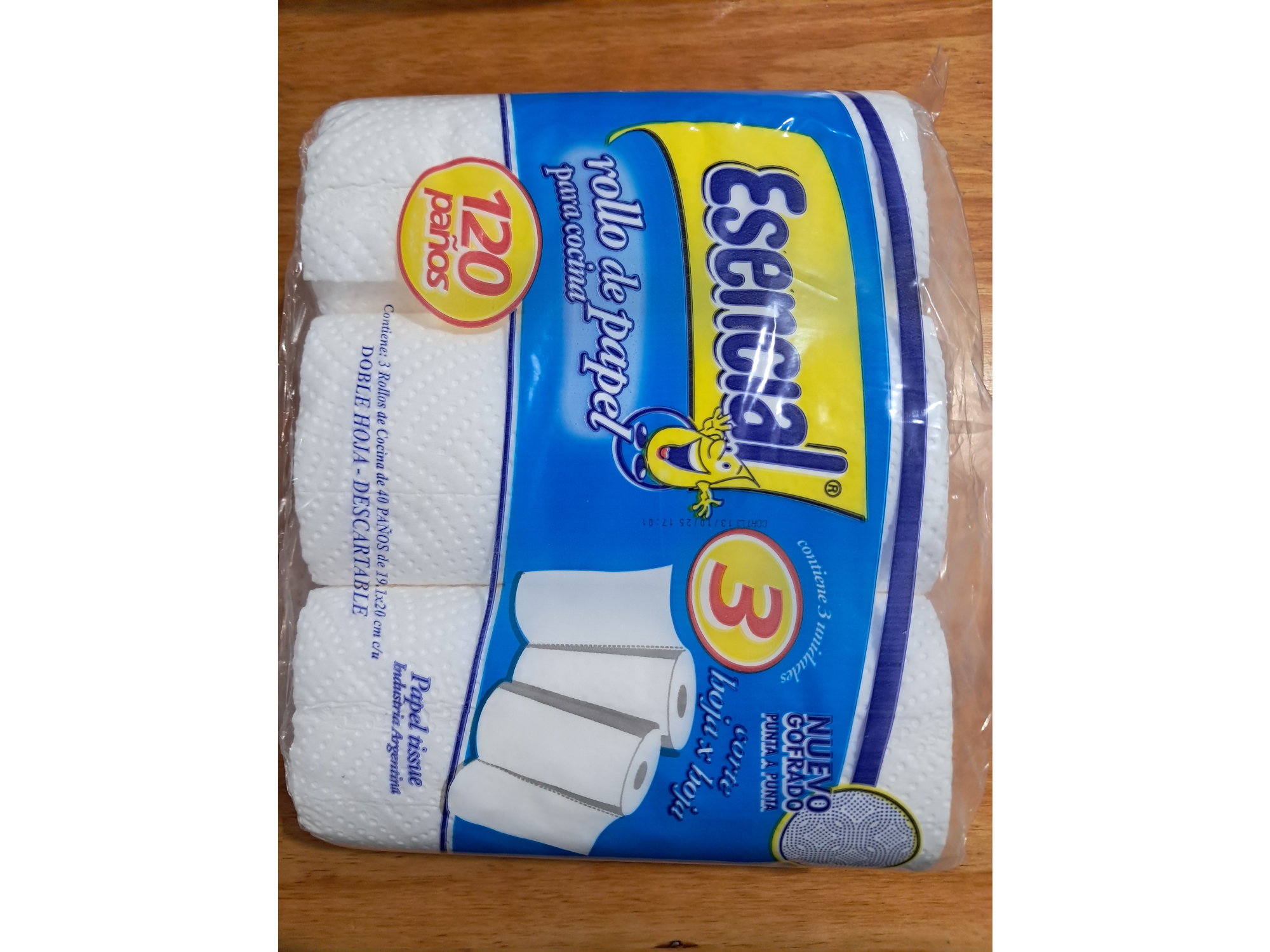 Rollo de cocina Esencial 120 paños