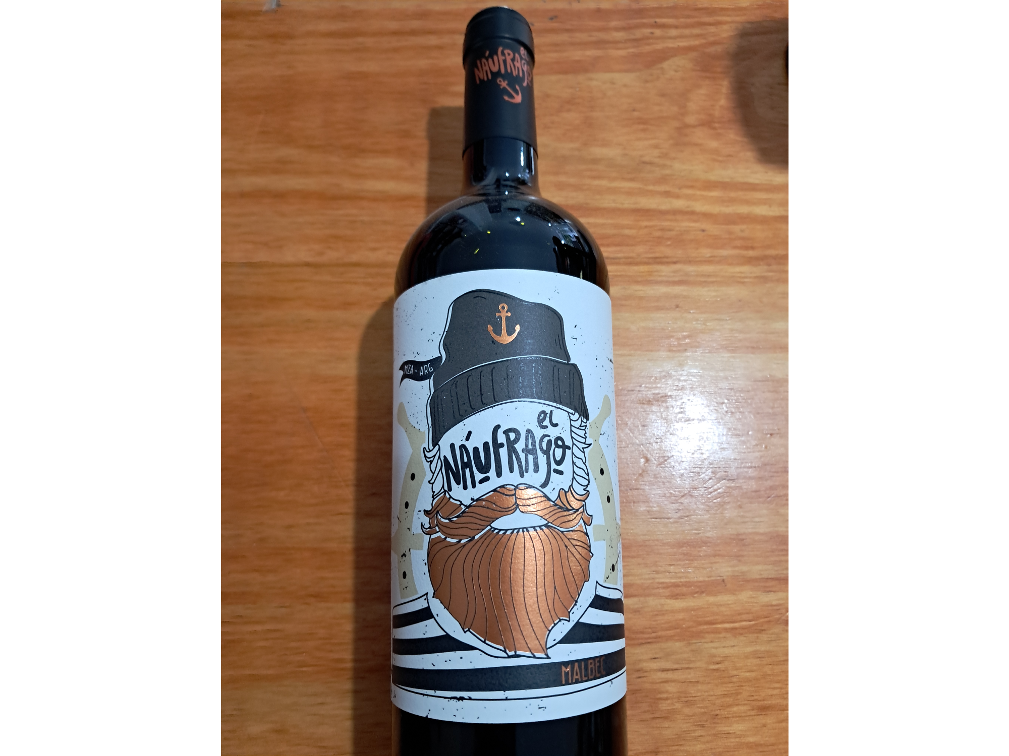 Vino El Naufrago malvec 750 ml