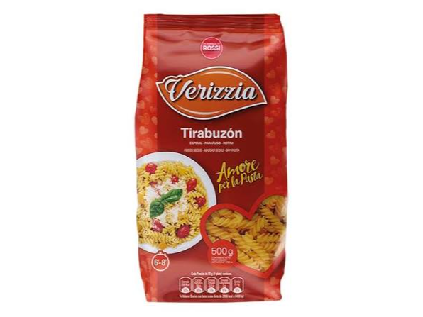 Fideos tirabuzon VERIZZIA x 500 gr