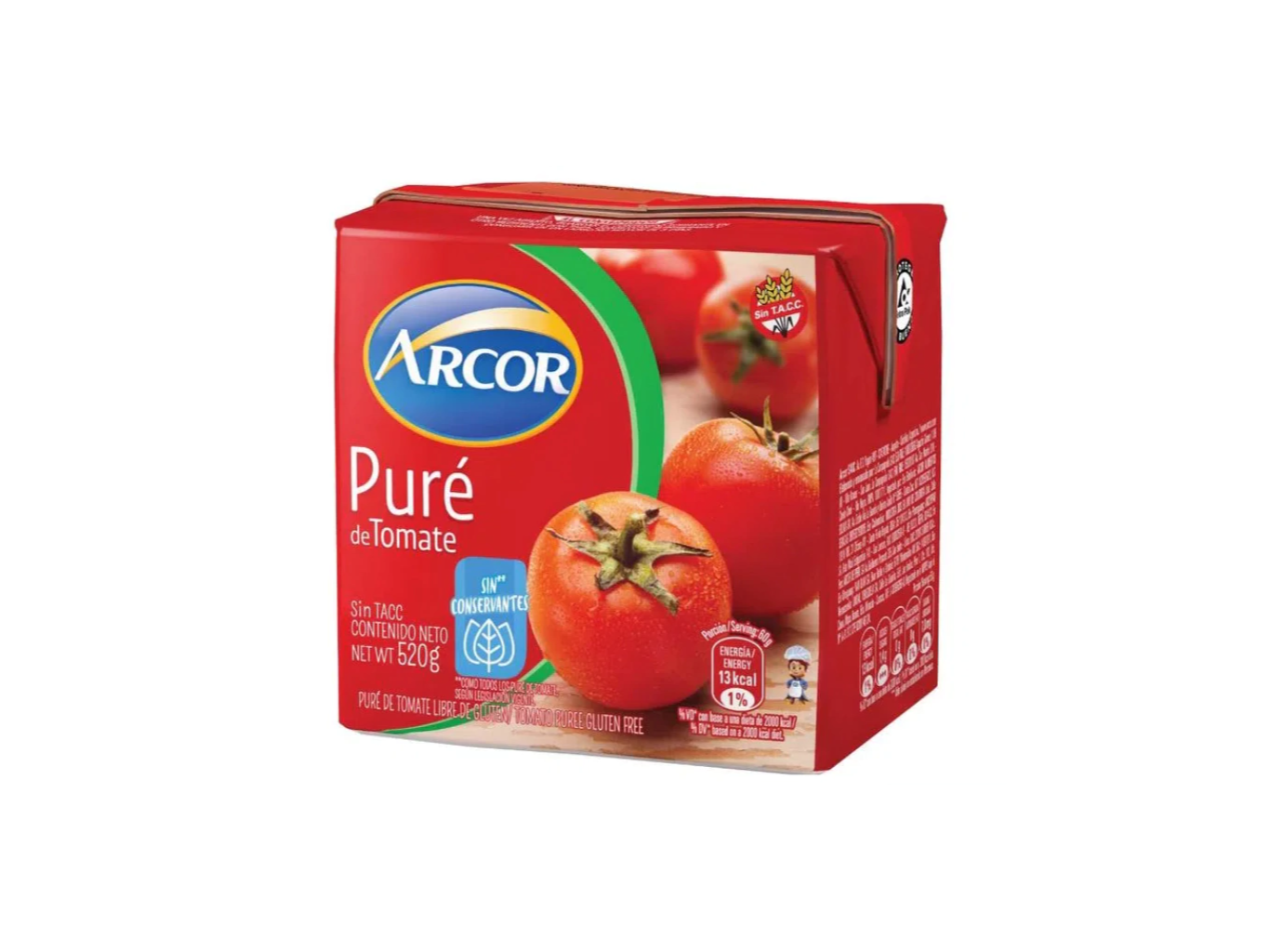 Pure de tomate ARCOR x 520 gr