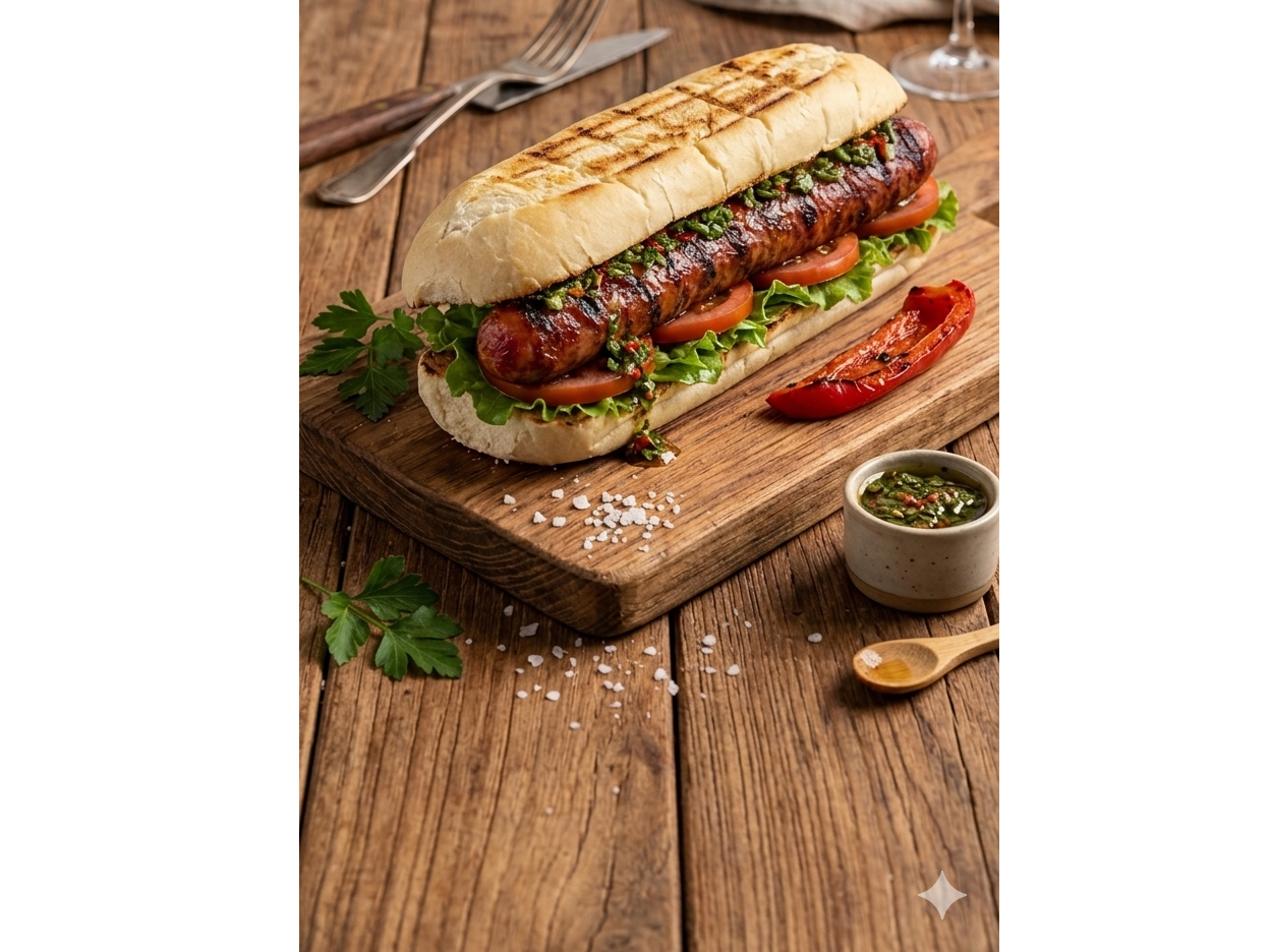 Choripán completo