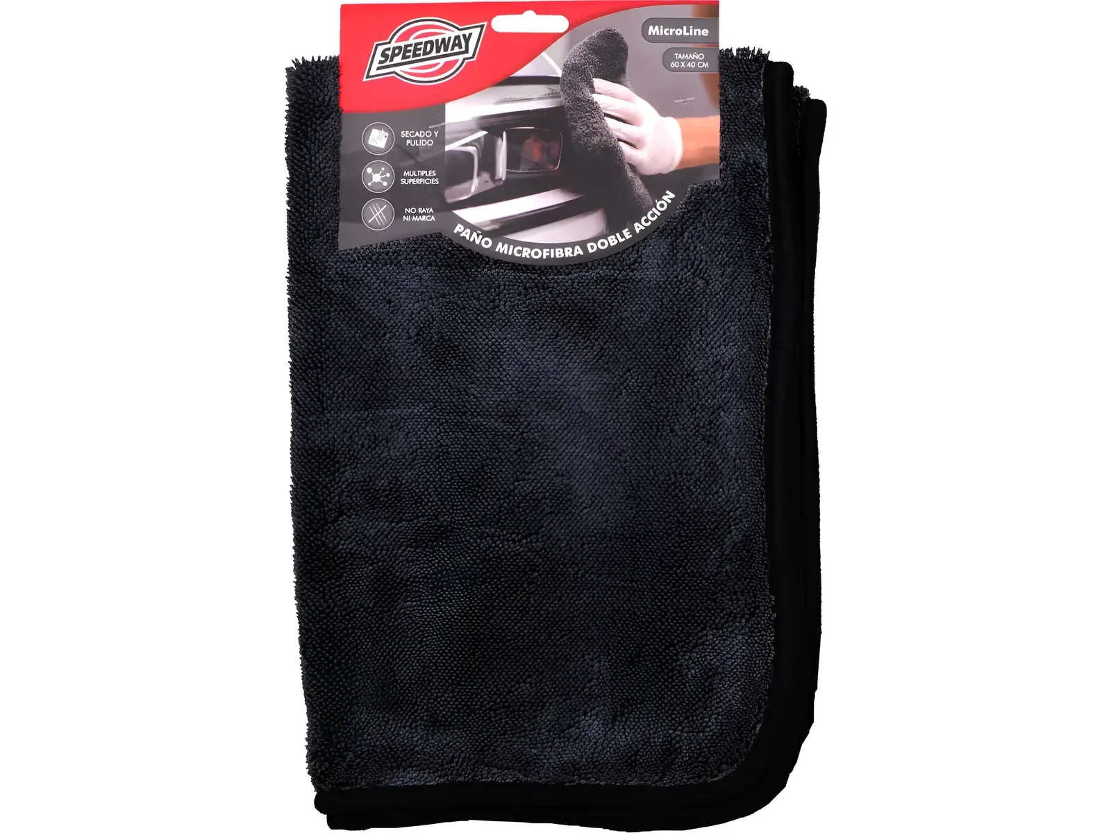 Paño Microfibra Secado Auto Detailing 40x60cm  Speedway