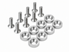 ARANDELAS ANODIZADAS (X10) C/TORNILLO PLATA CHINA
