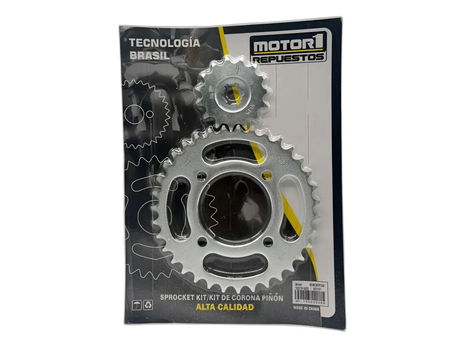 KIT CORONA Y PIÑON YAMAHA CRYPTON 35/15