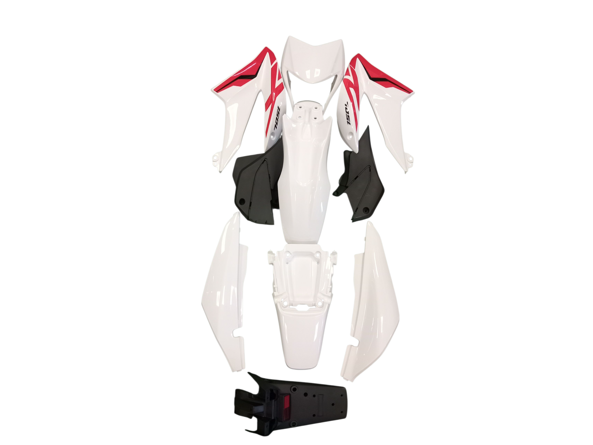 KIT PLASTICOS XR150L BLANCO CC