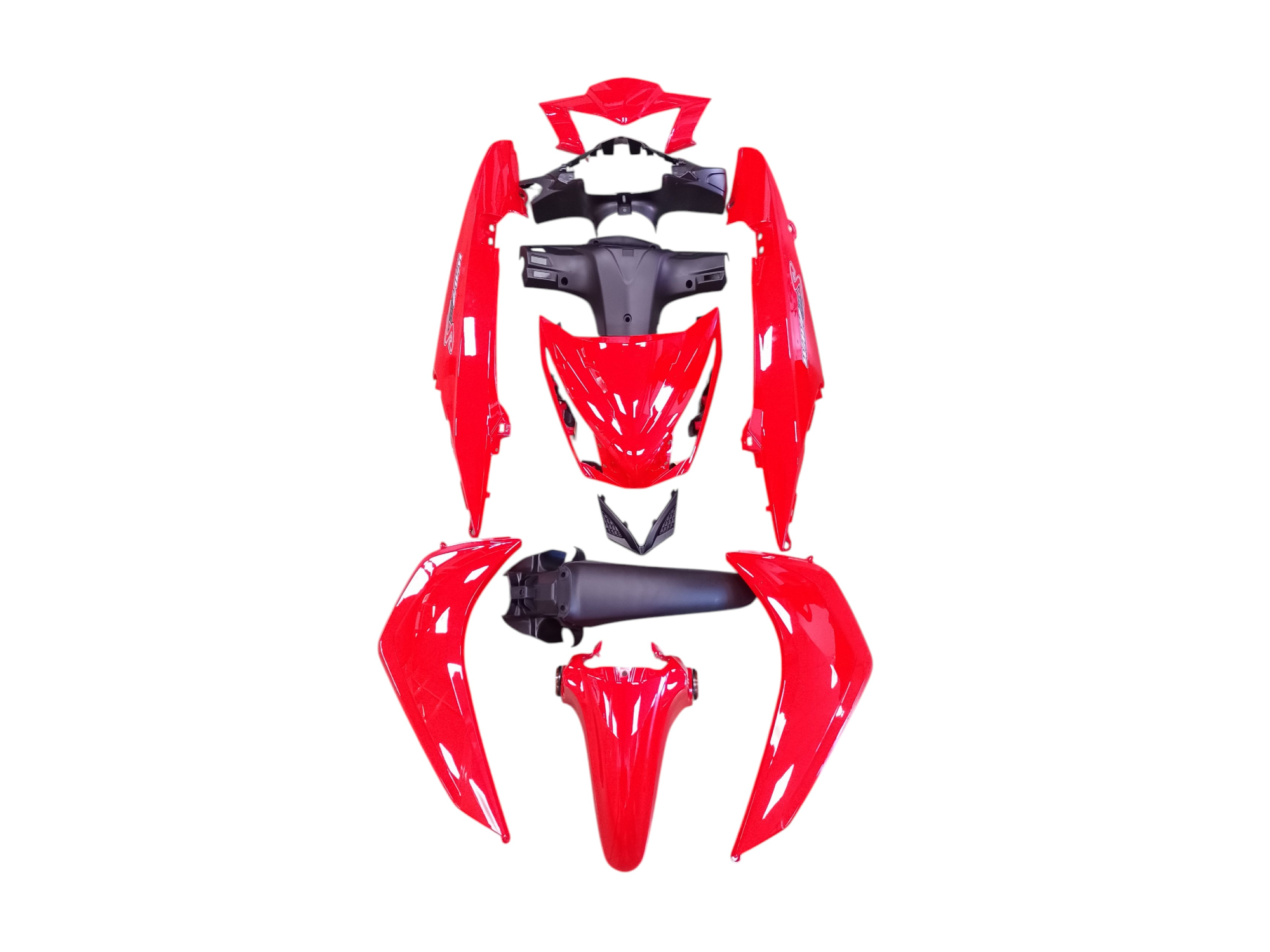KIT PLASTICOS WAVE S ROJO C/CALCO