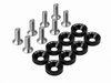ARANDELAS ANODIZADAS (X10) C/TORNILLO NEGRO CHINA