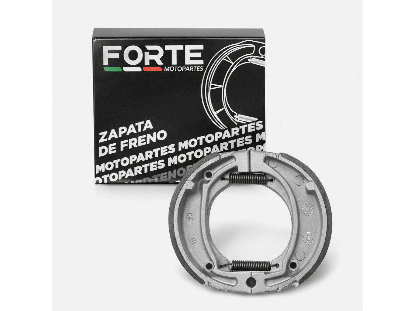 ZAPATA de FRENO - RX 150 ( RANURADA ) - FORTE