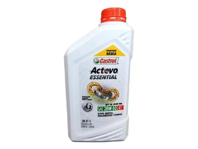 ACEITE CASTROL ESSENTIAL 20W50 4T
