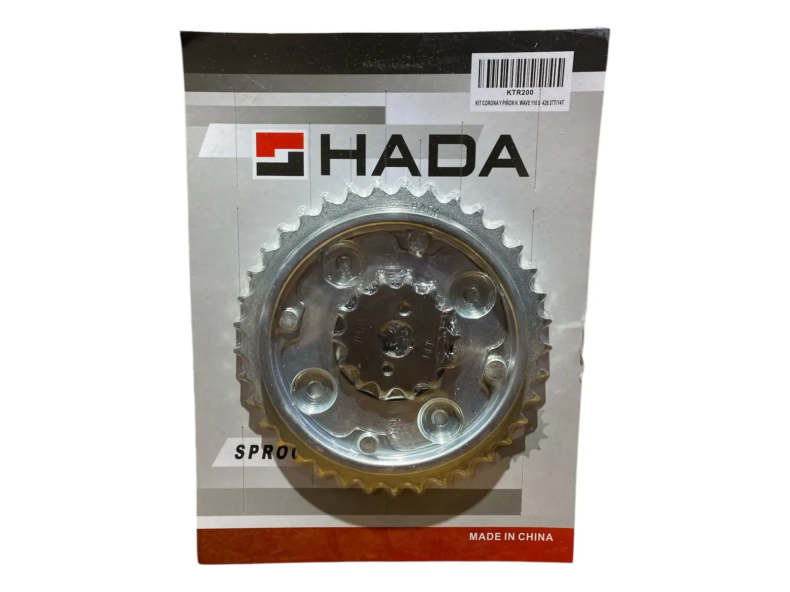 KIT CORONA Y PIÑON HONDA WAVE 110S 428 37T/14T