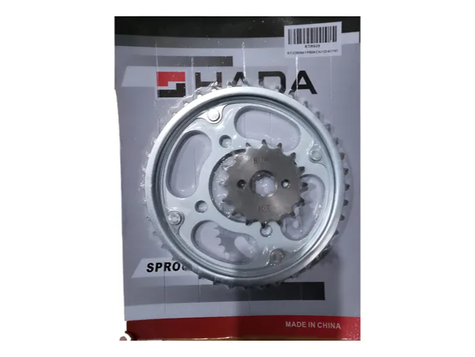 CORONA Y PIÑON HONDA TITAN HADA 150