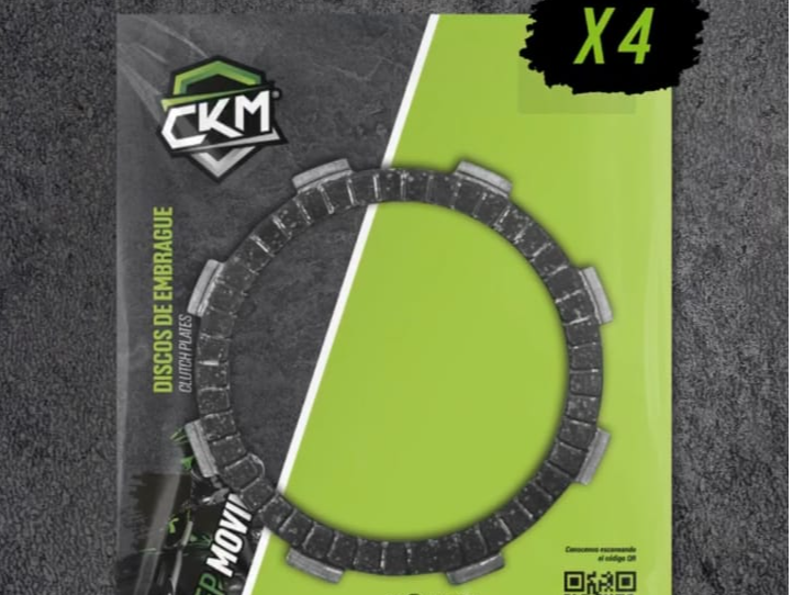 DISCOS DE EMBRAGUE  x4 SMASH/WAVE/ZB/TRIP/ENERGY