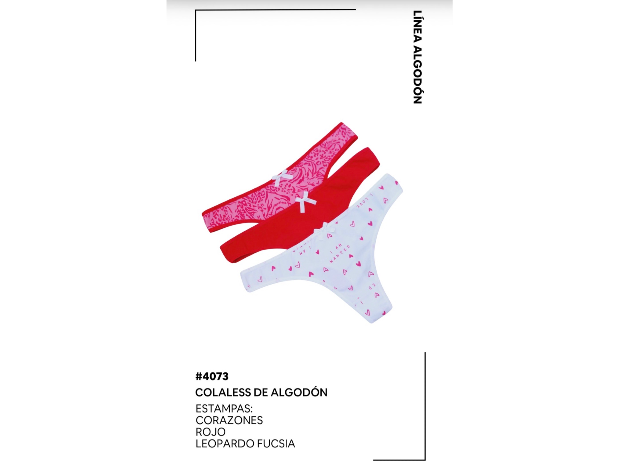 Art 4073 Packx3unid Colales estampado algodón