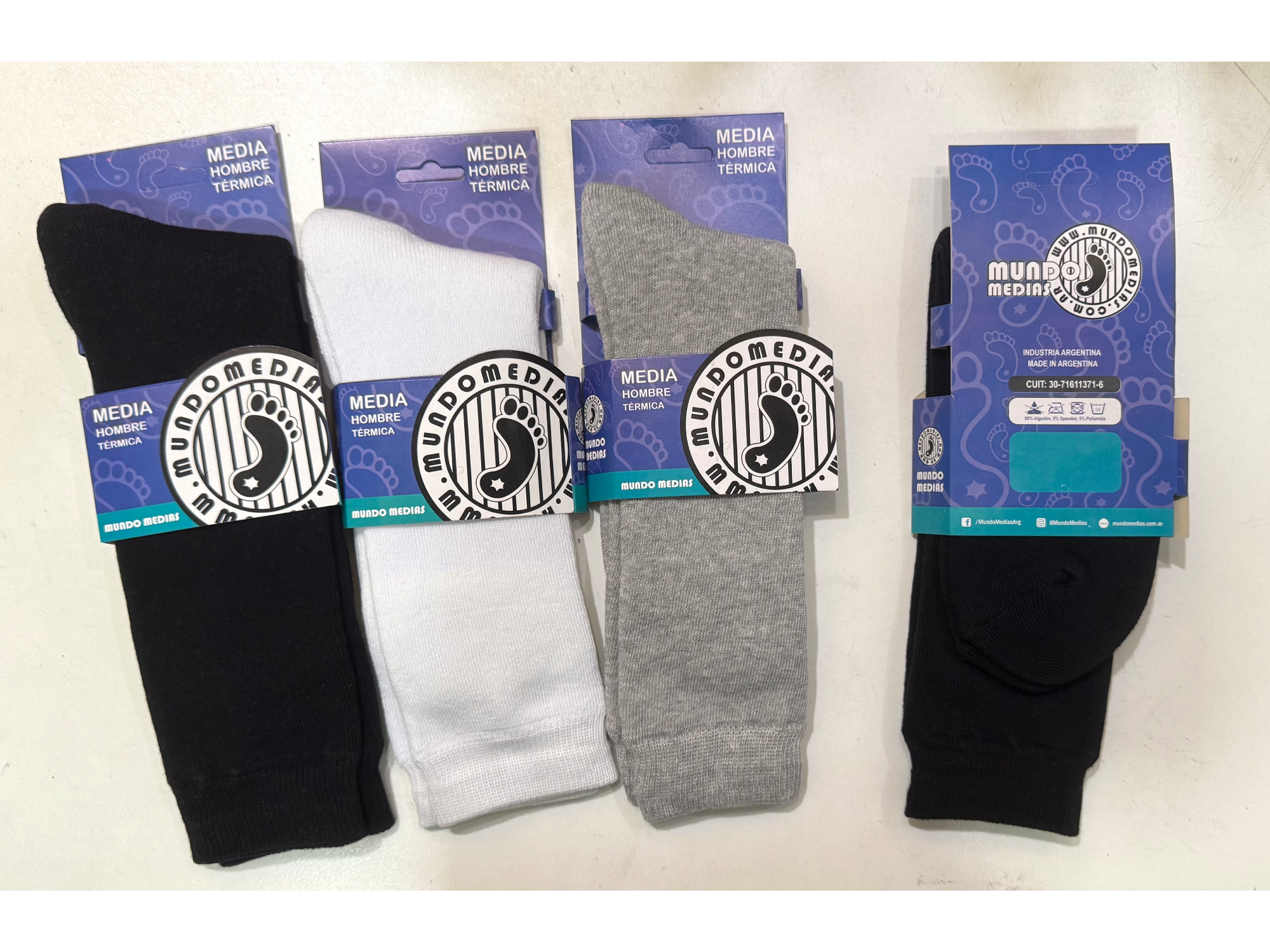 PACKX6unid Térmica de hombre lisos