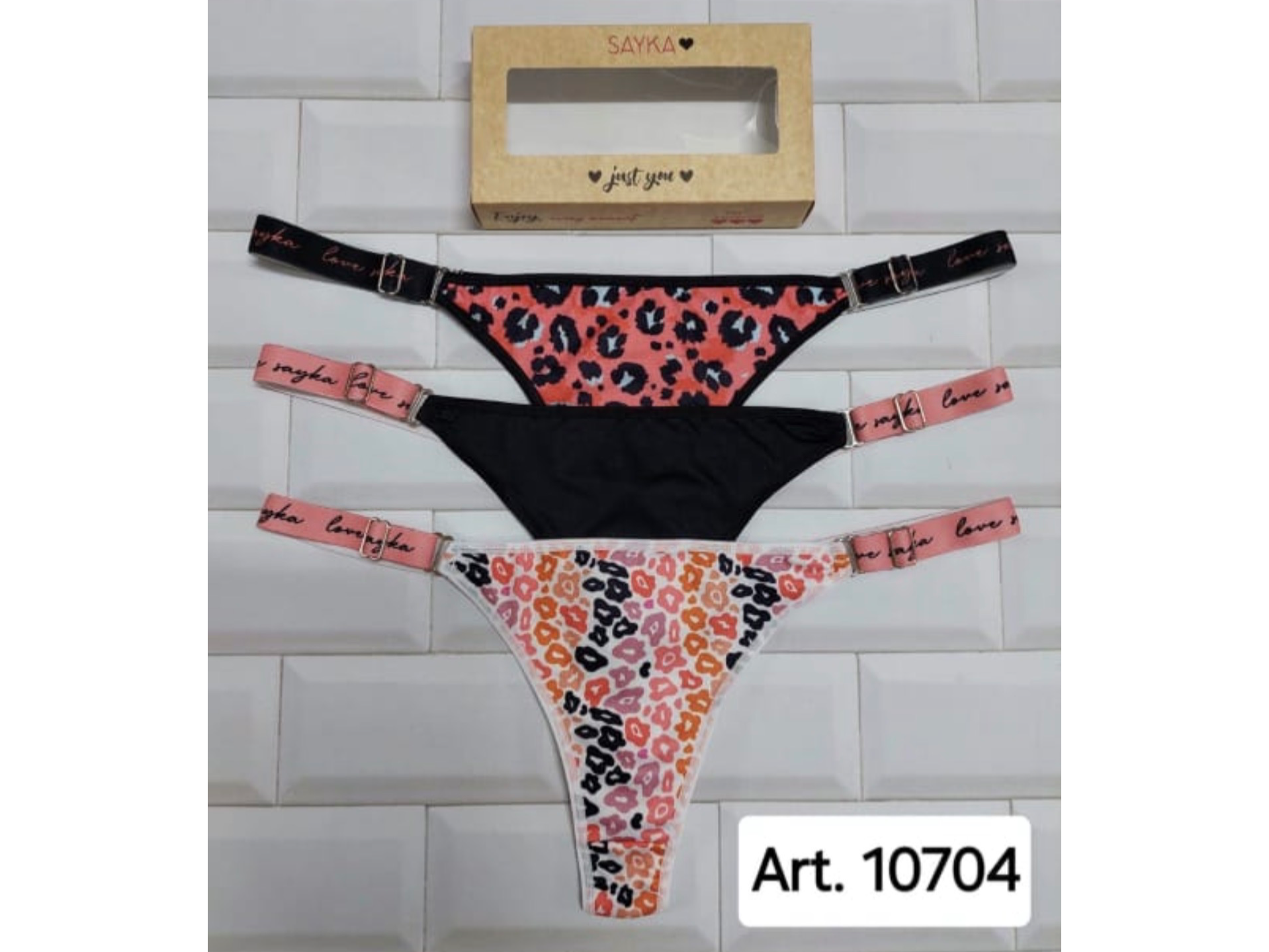 Art 10704 Regulable microfibra TIRA ANCHA estampada