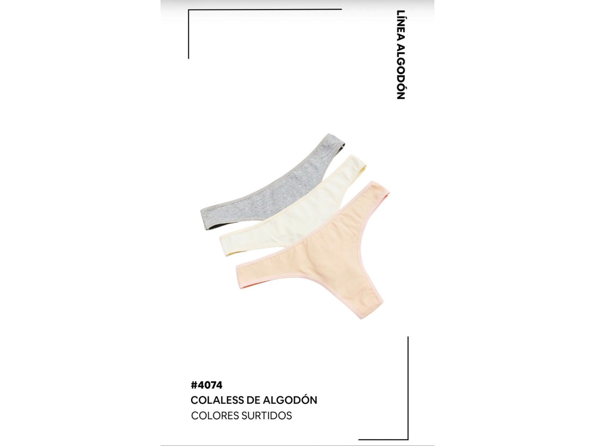 Art 4073 packx3 Colales algodón liso
