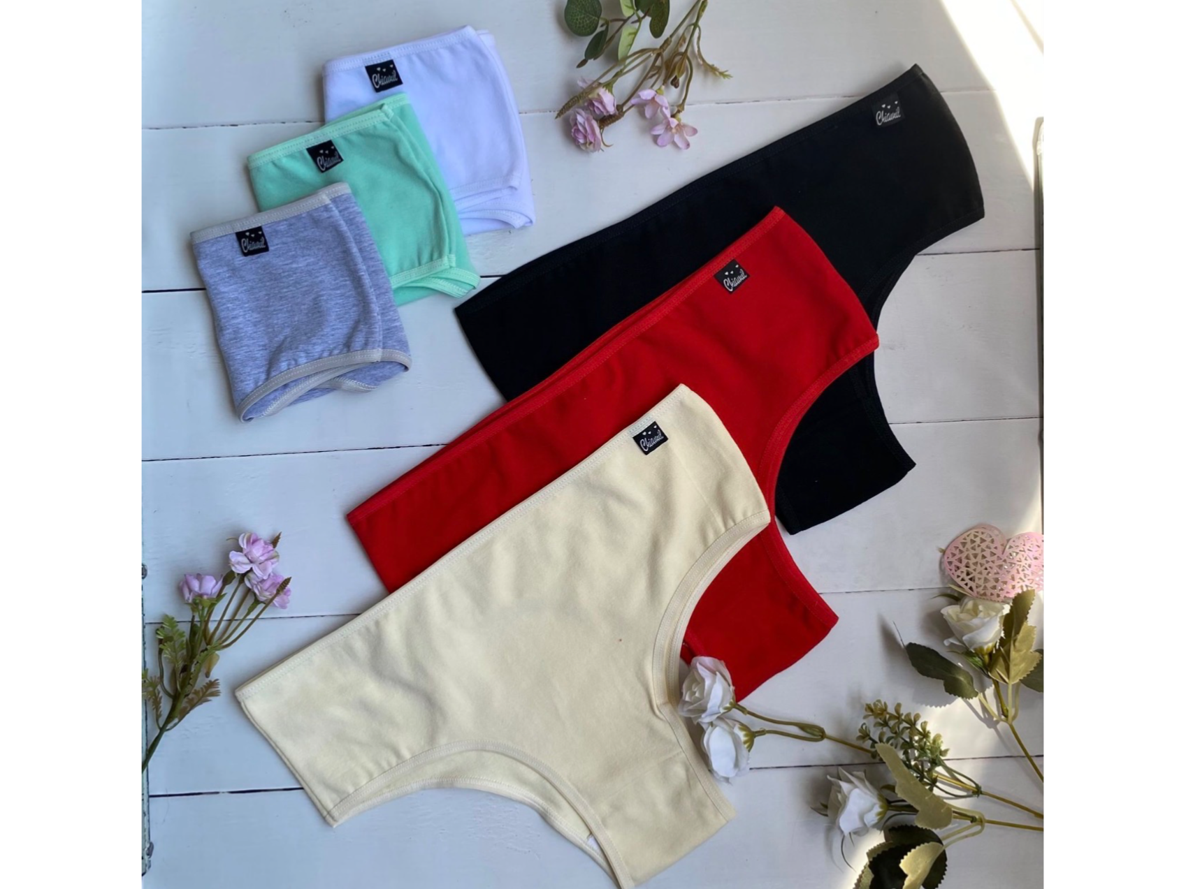 CHIAMIL- Culotte algodón liso