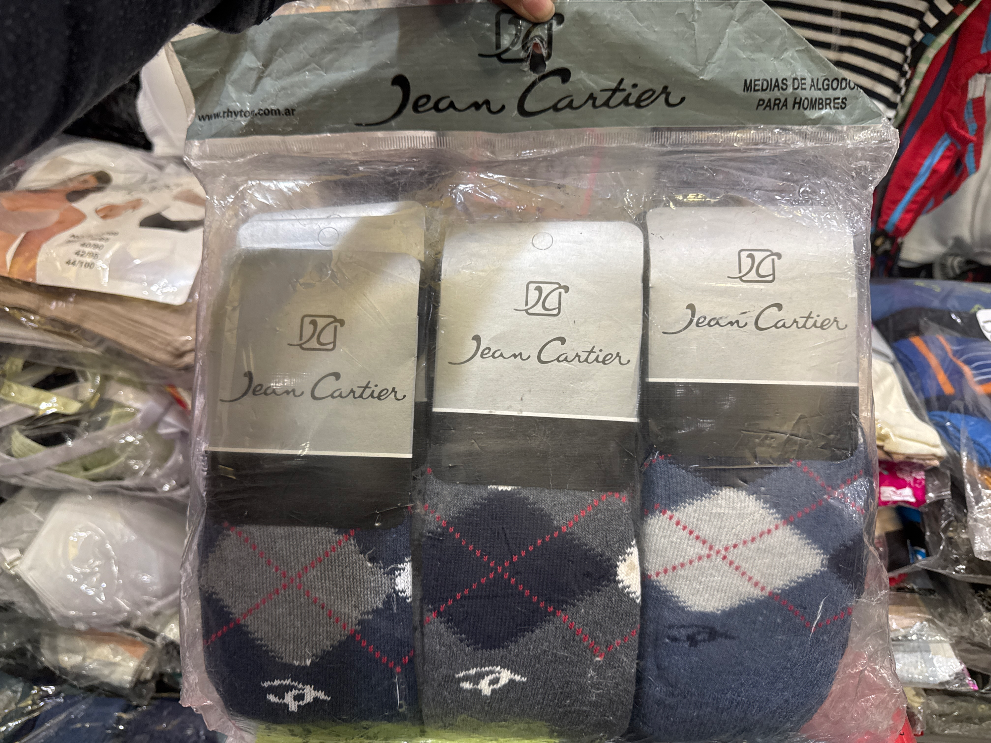Jean Cartier media toalla ROMBO de hombre