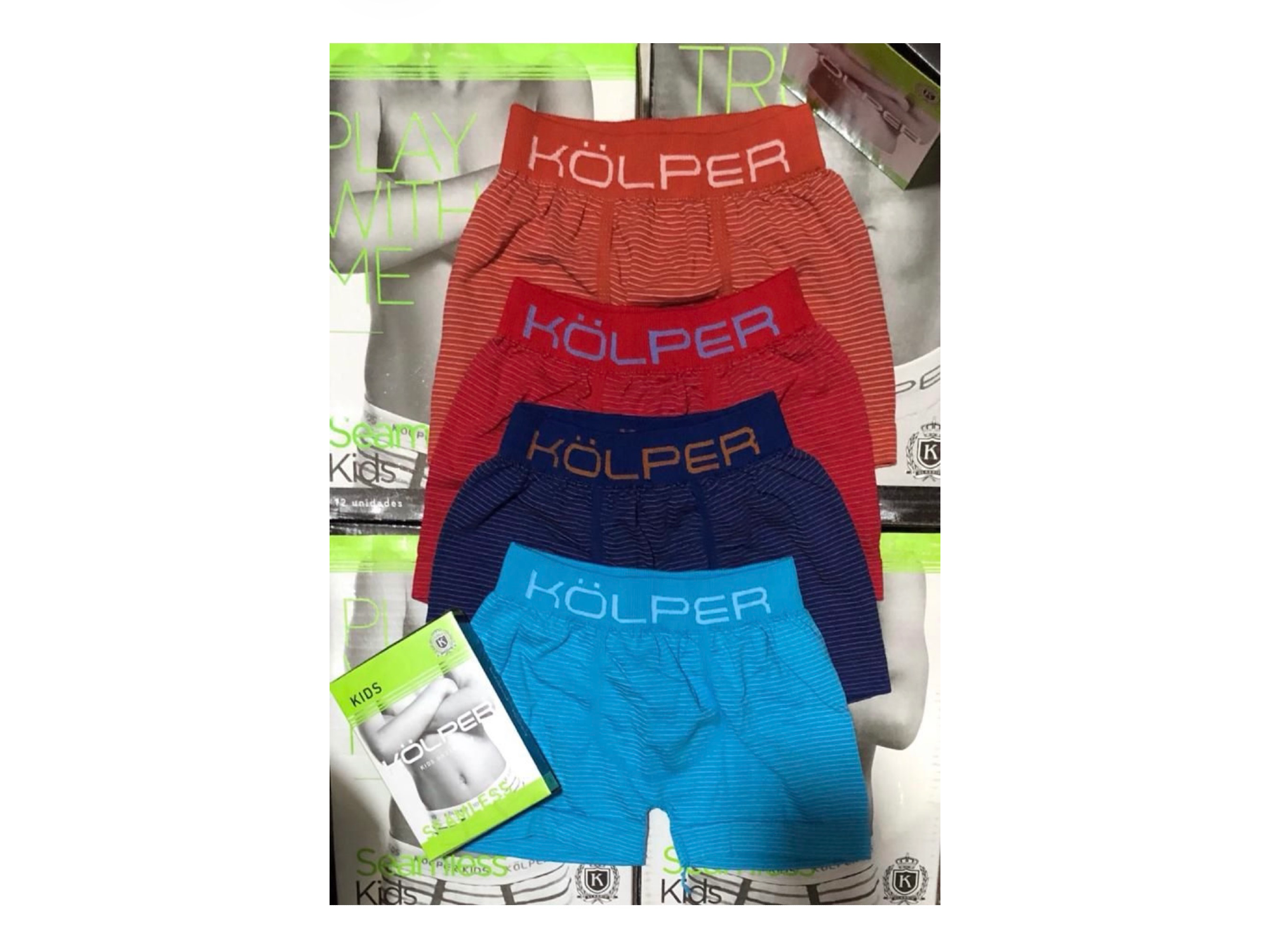 KOLPER - Boxer niño talle 4 al 10